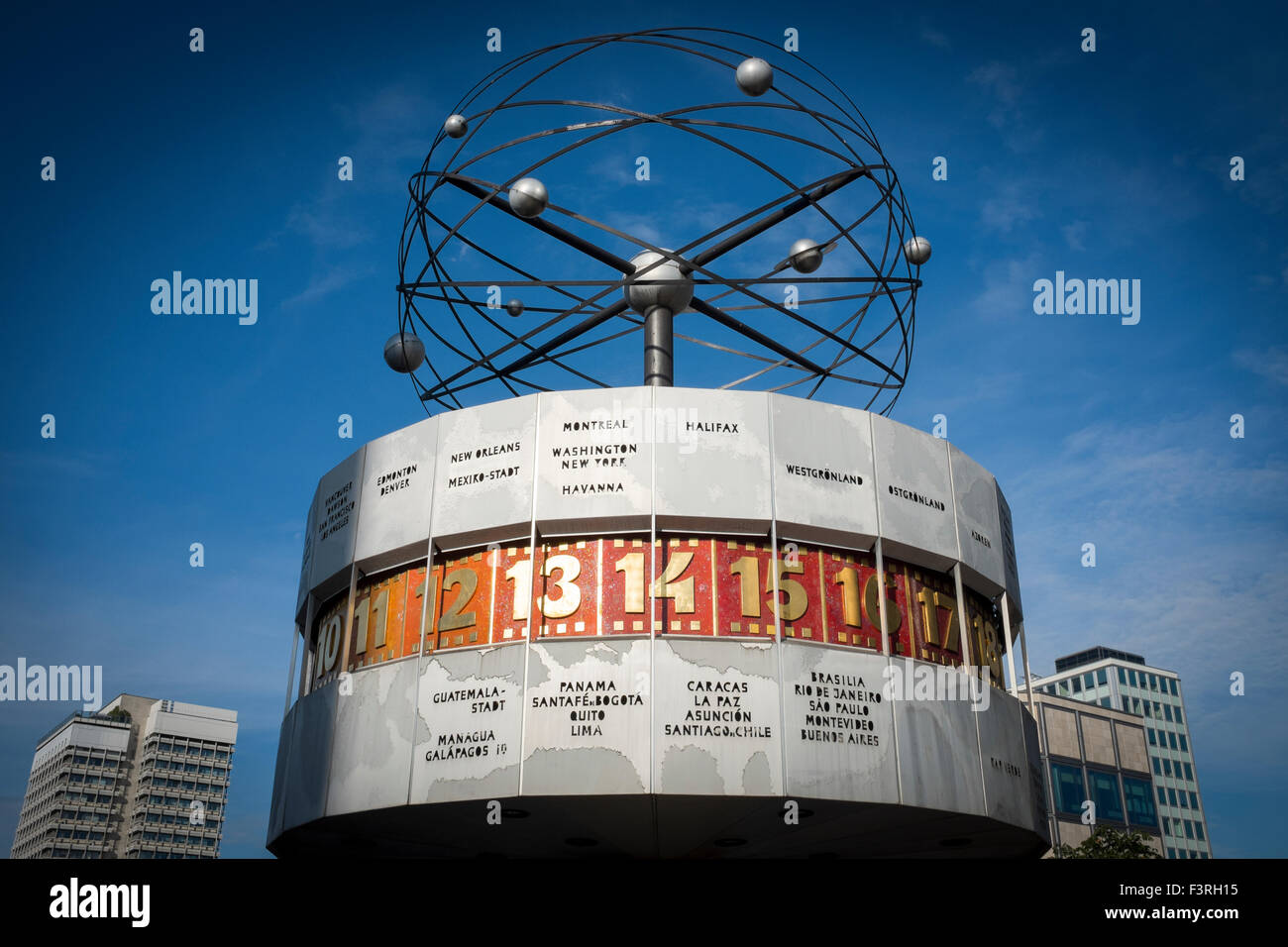 World Clock on Alexanderplatz, Berlin, Germany Stock Photo Alamy