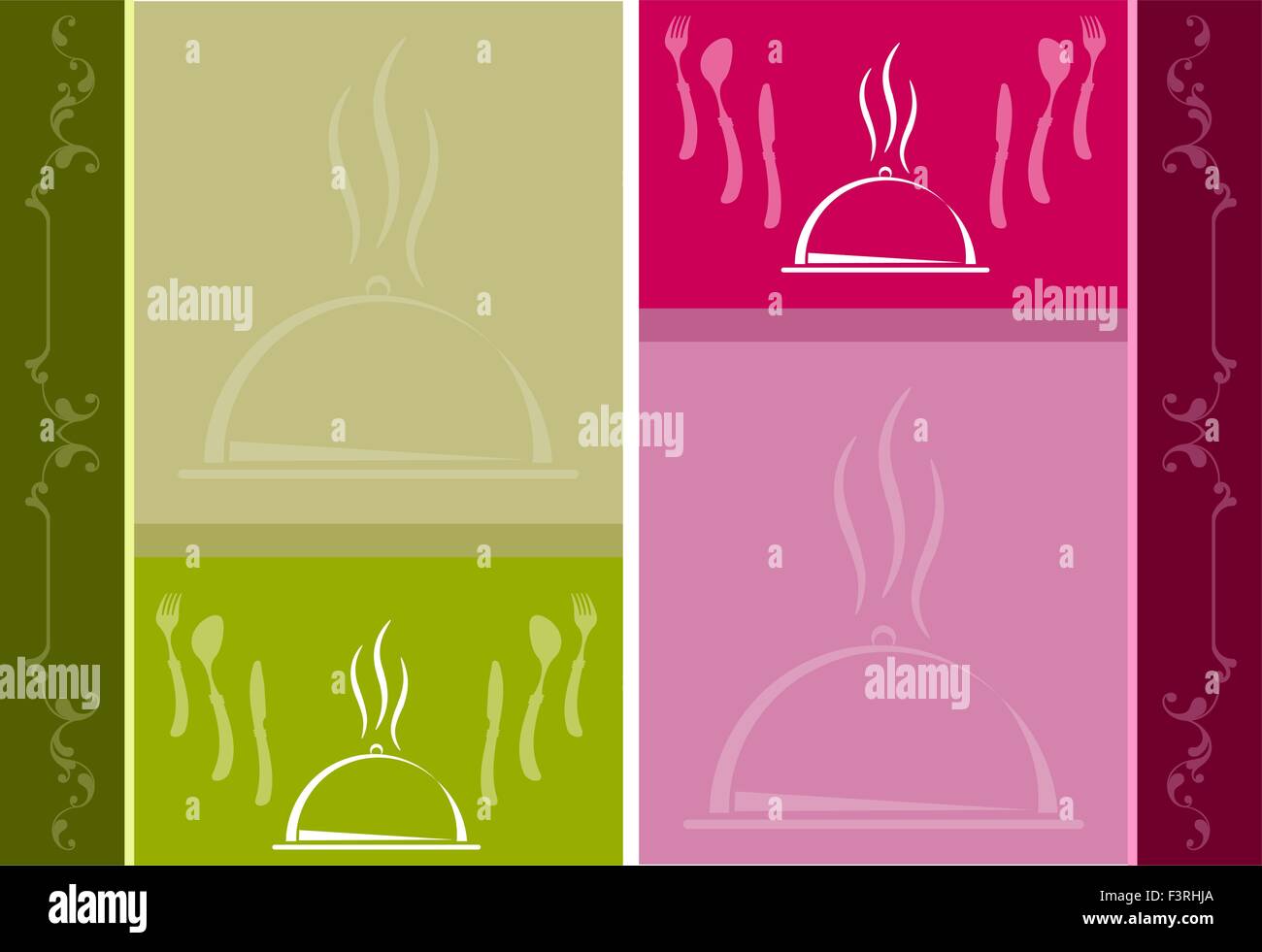 Menu Card Design Template Vector Art Stock Vector Image & Art - Alamy