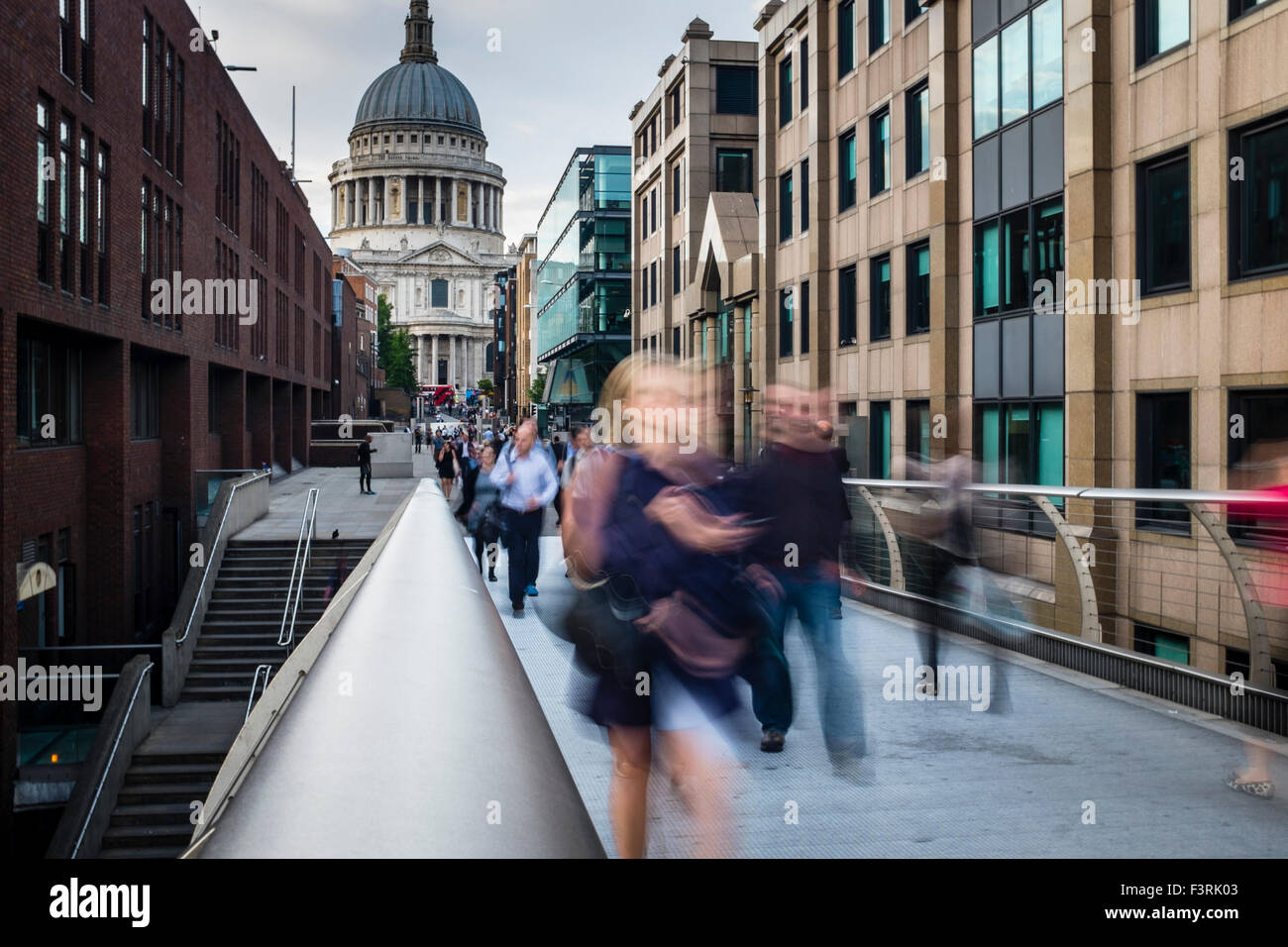 Peter's Hill and Saint Paul's Cathedral, London, United Kingdom Stock Photo
