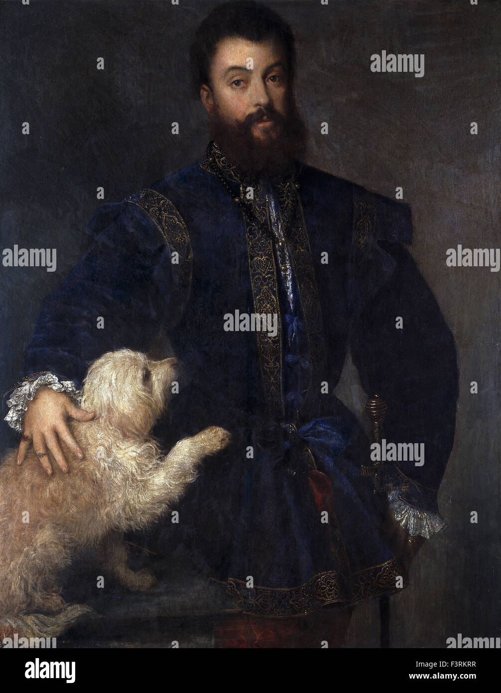 Tiziano Vecellio - Titian - Federico II Gonzaga, I Duke of Mantua Stock Photo