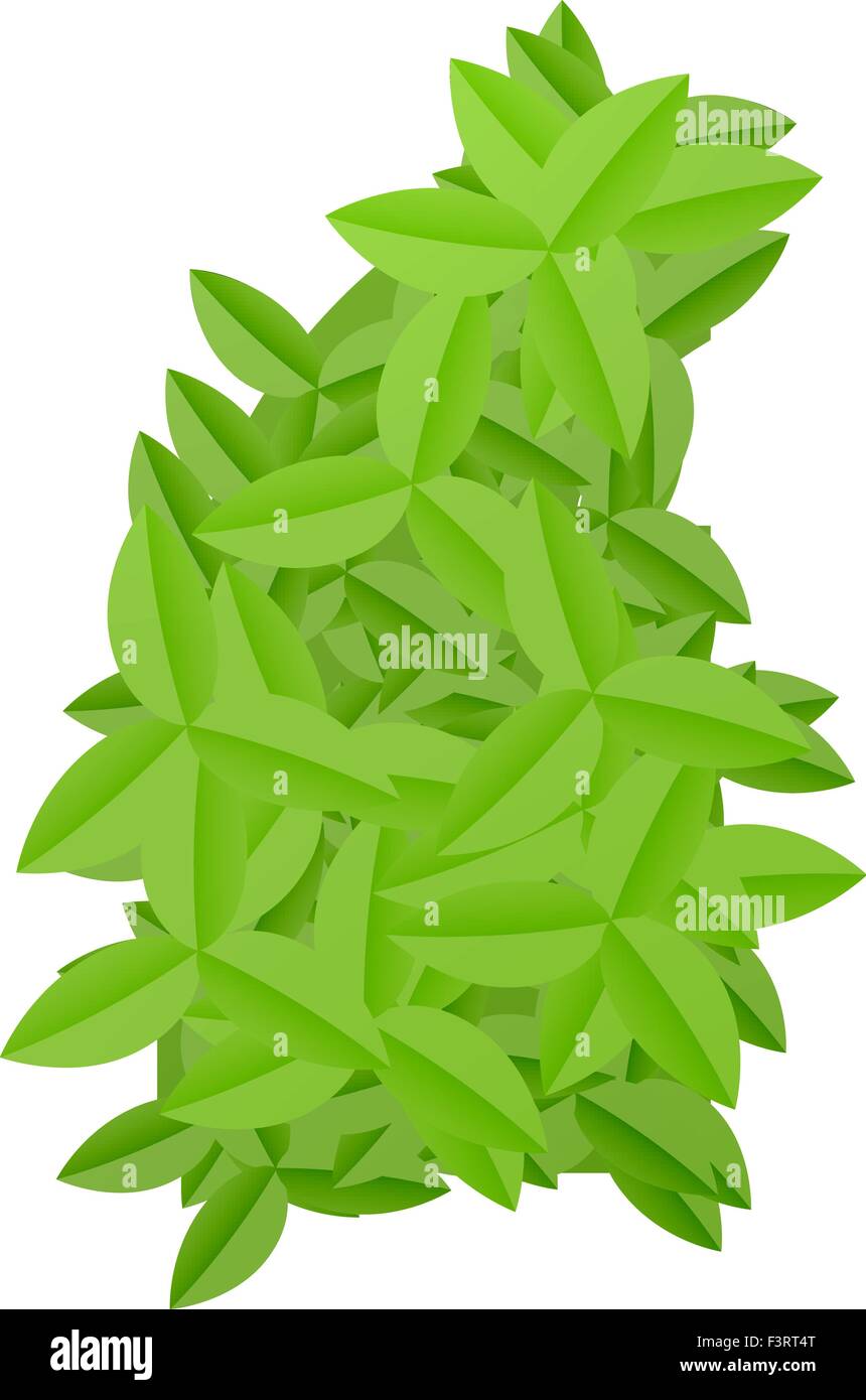 Sign consisting of green leaves Stock Vector Image & Art - Alamy