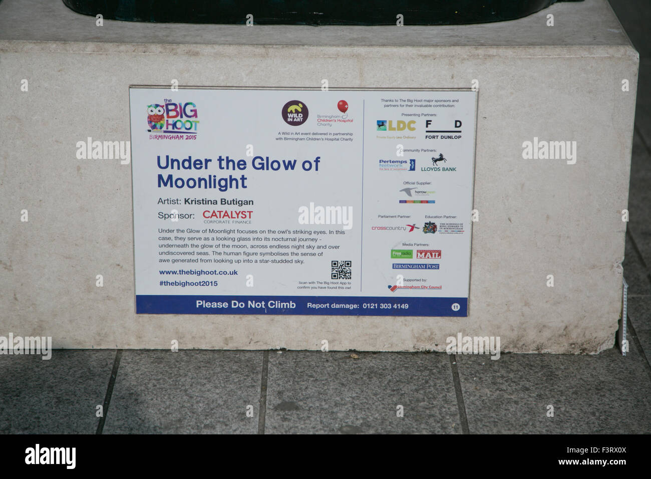 Birmingham, UK. 11 October 2015. Birmingham Bids Farewells to the Owls