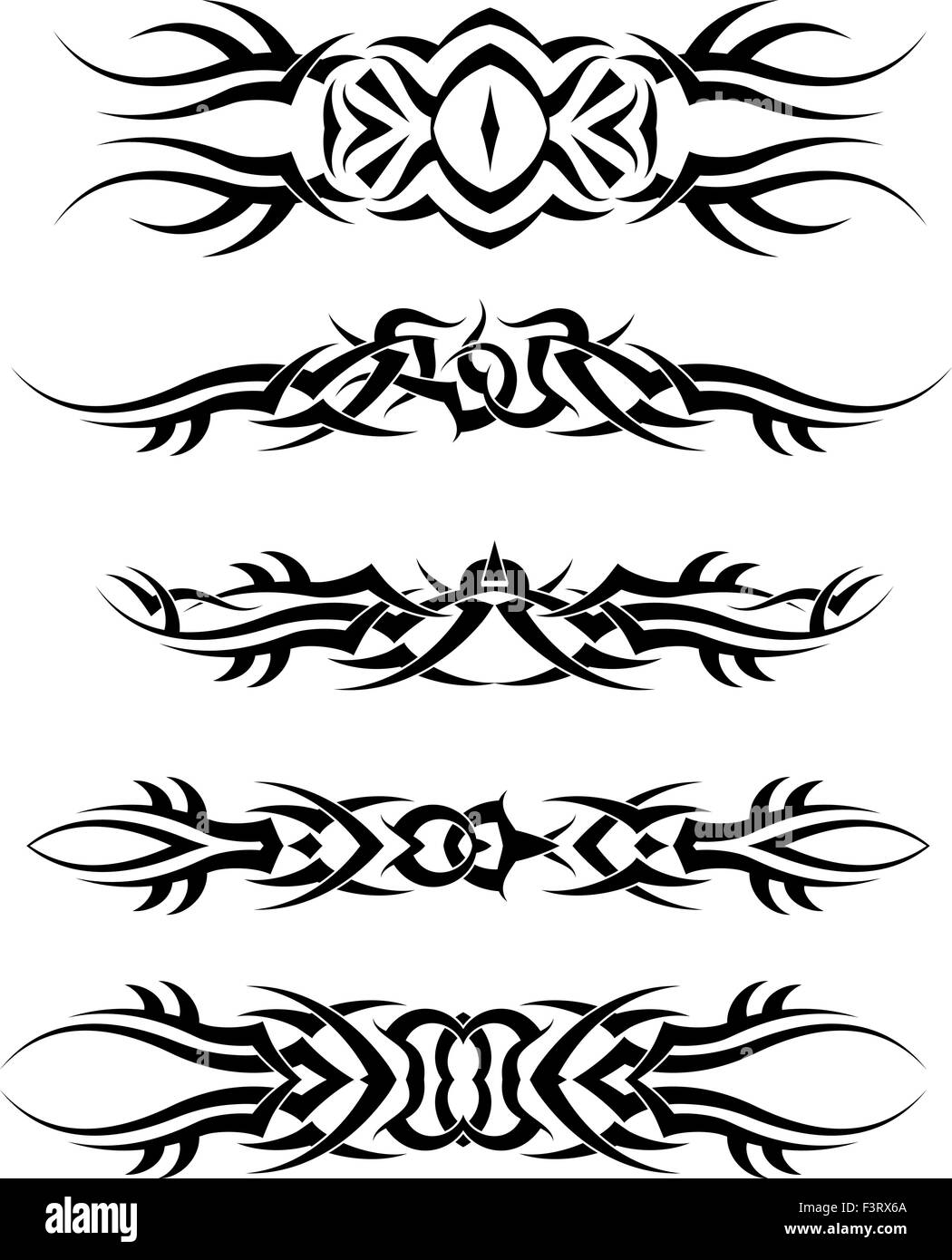 Maori Polynesian Tattoo Bracelet. Tribal Sleeve Seamless Pattern Vector.  Samoan Border Tattoo Design Fore Arm or Foot Stock Vector - Illustration of  element, foot: 166492928