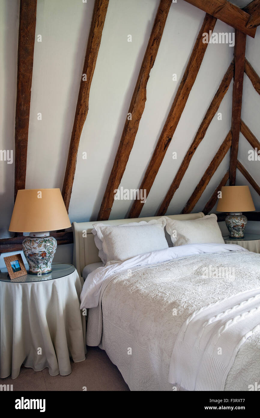 exposed wooden beams Stock Photo - Alamy