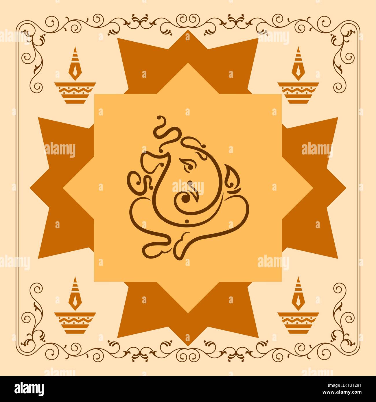 Ganesha The Lord Of Wisdom Vector Art Stock Vector