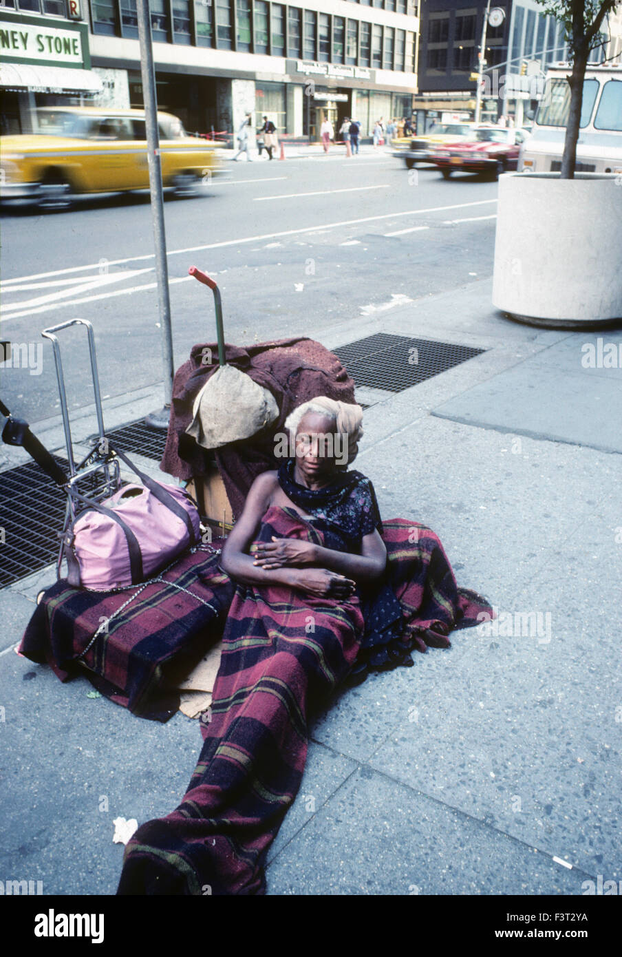 Homeless in New York City, 1981 Stock Photo - Alamy