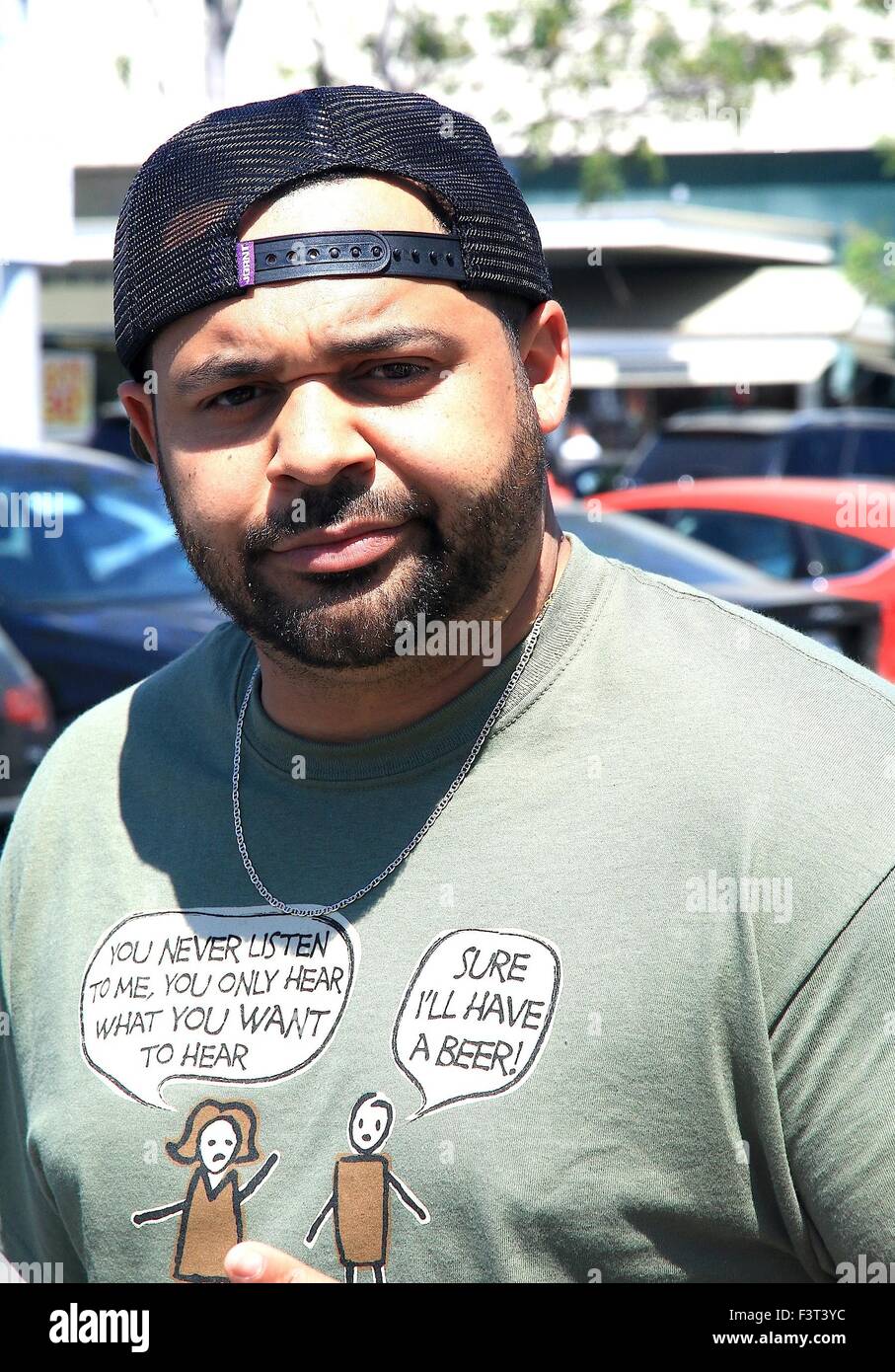 Joell Ortiz and Angela Taylor at The Grove in Los Angeles ...