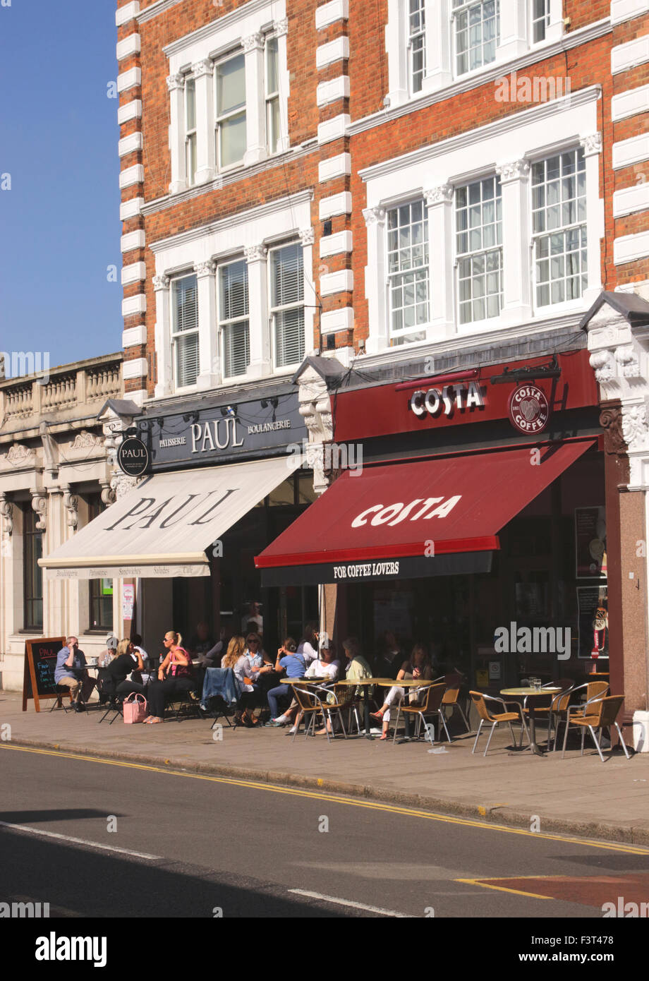 Costa cafe High Street Wimbledon Village London Stock Photo Alamy