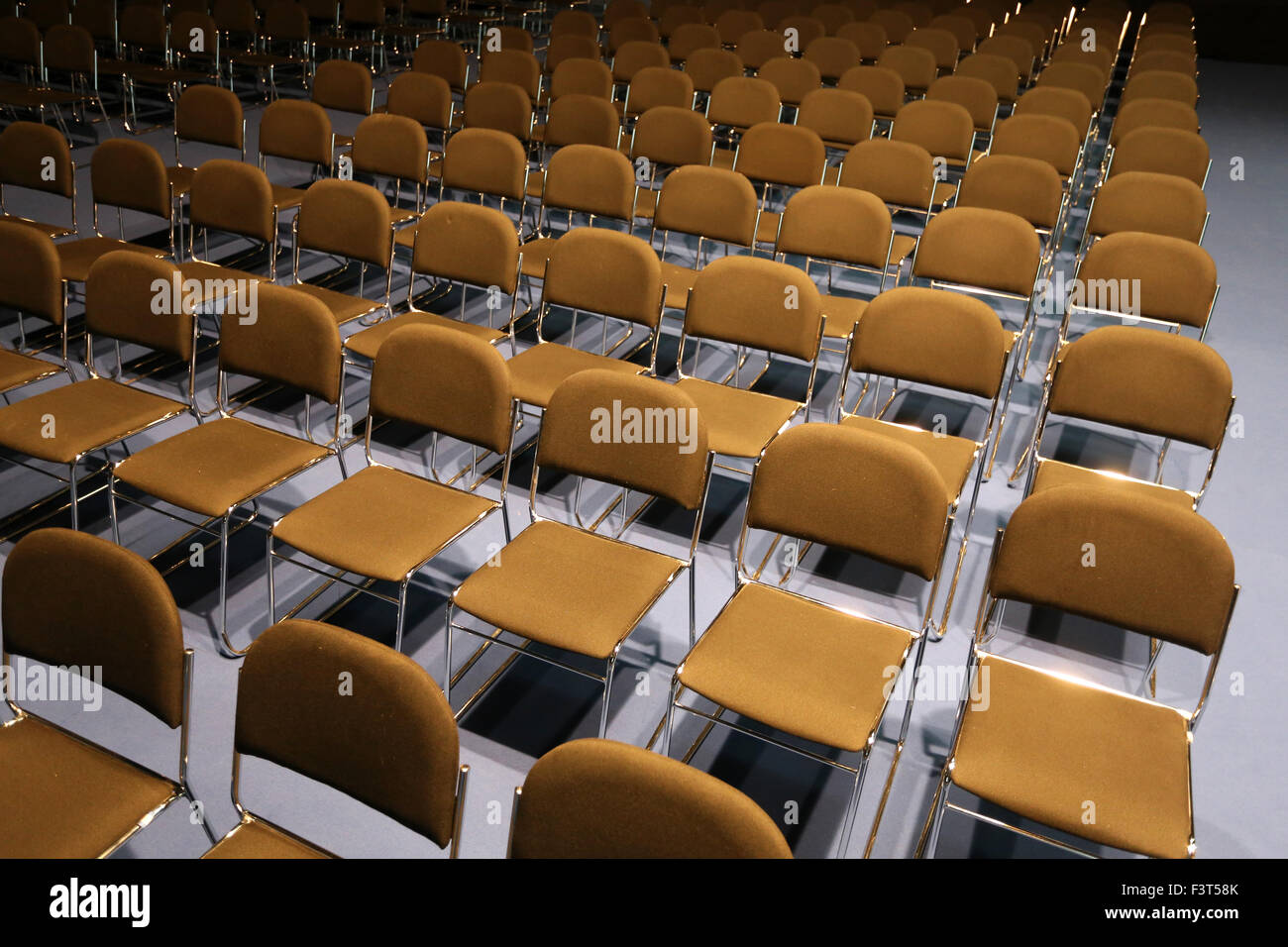 Big conference room full of empty seats Stock Photo