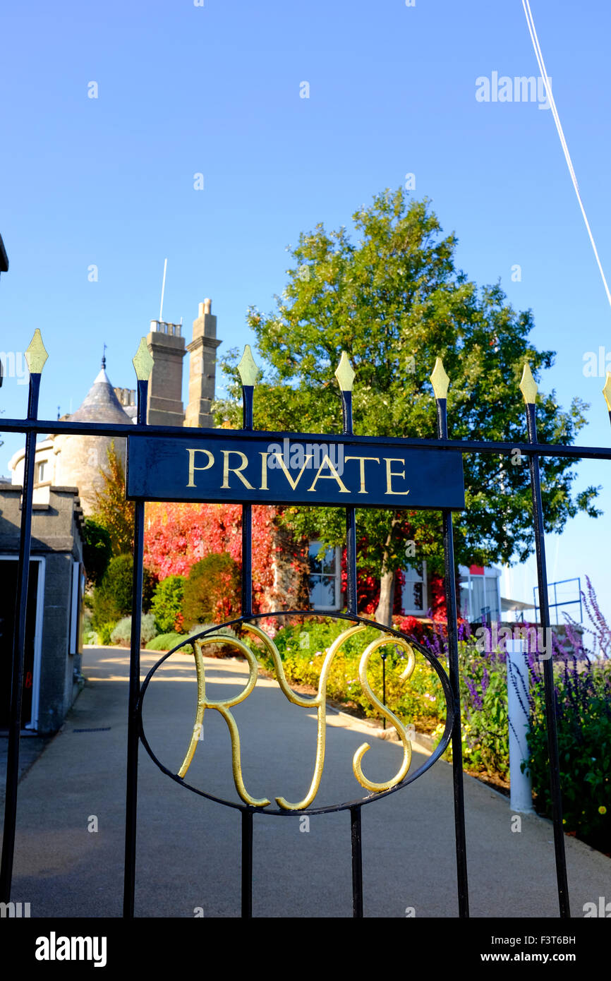 Gate to private entrance The Royal Yacht Squadron is one of the most