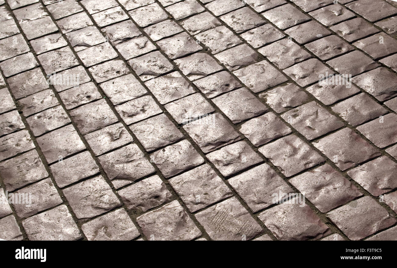 Abstract background of old cobblestone pavement Stock Photo - Alamy