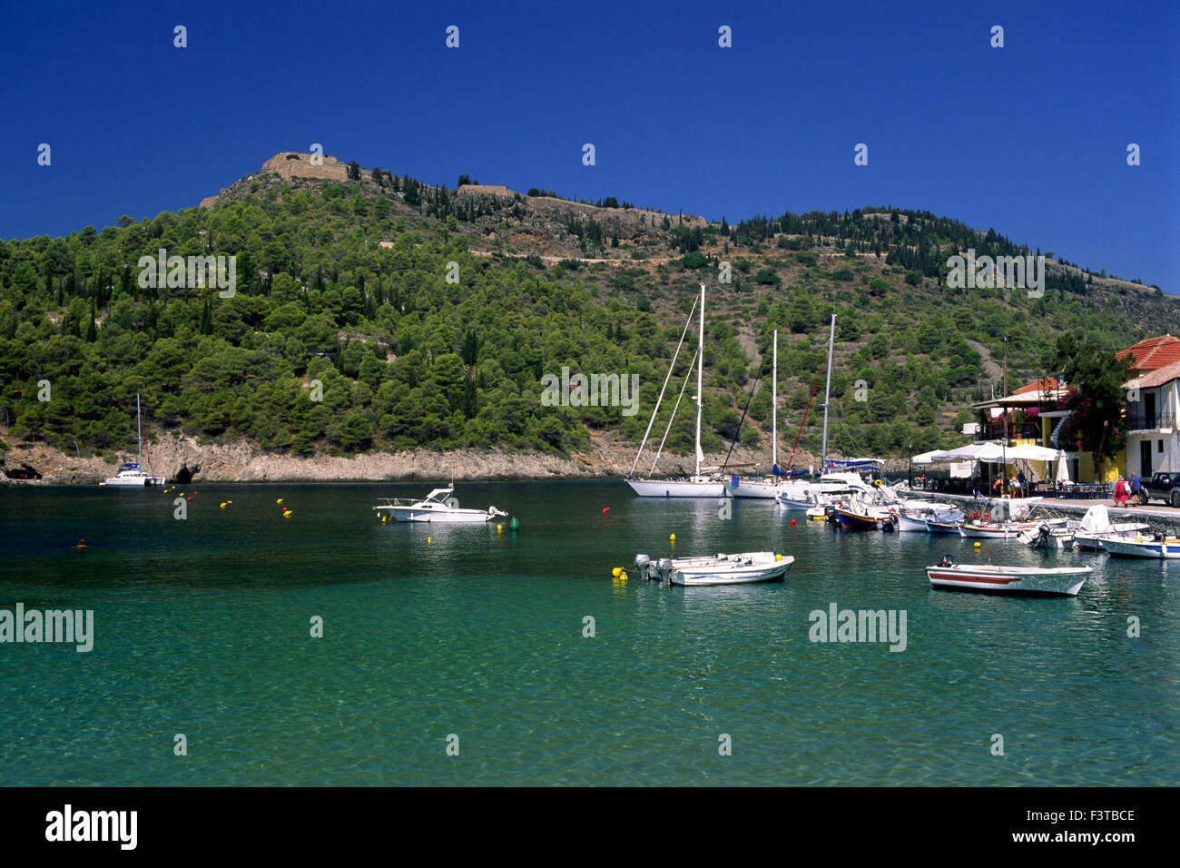 Greece, Ionian Islands, Kefalonia, Assos Stock Photo