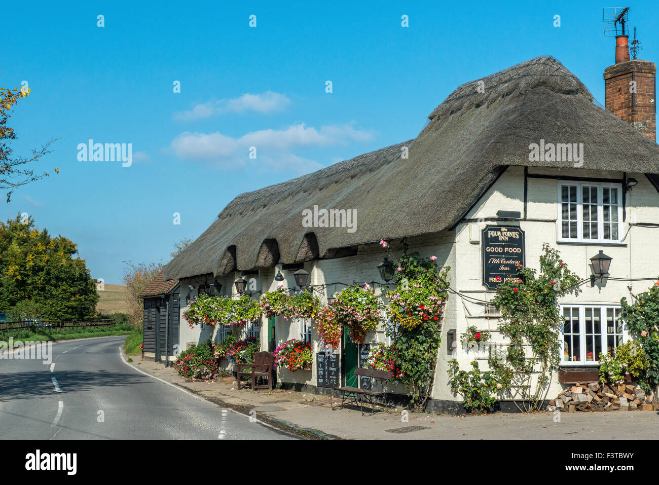 The Four Points Inn at Aldworth West Berkshire England UK Stock Photo