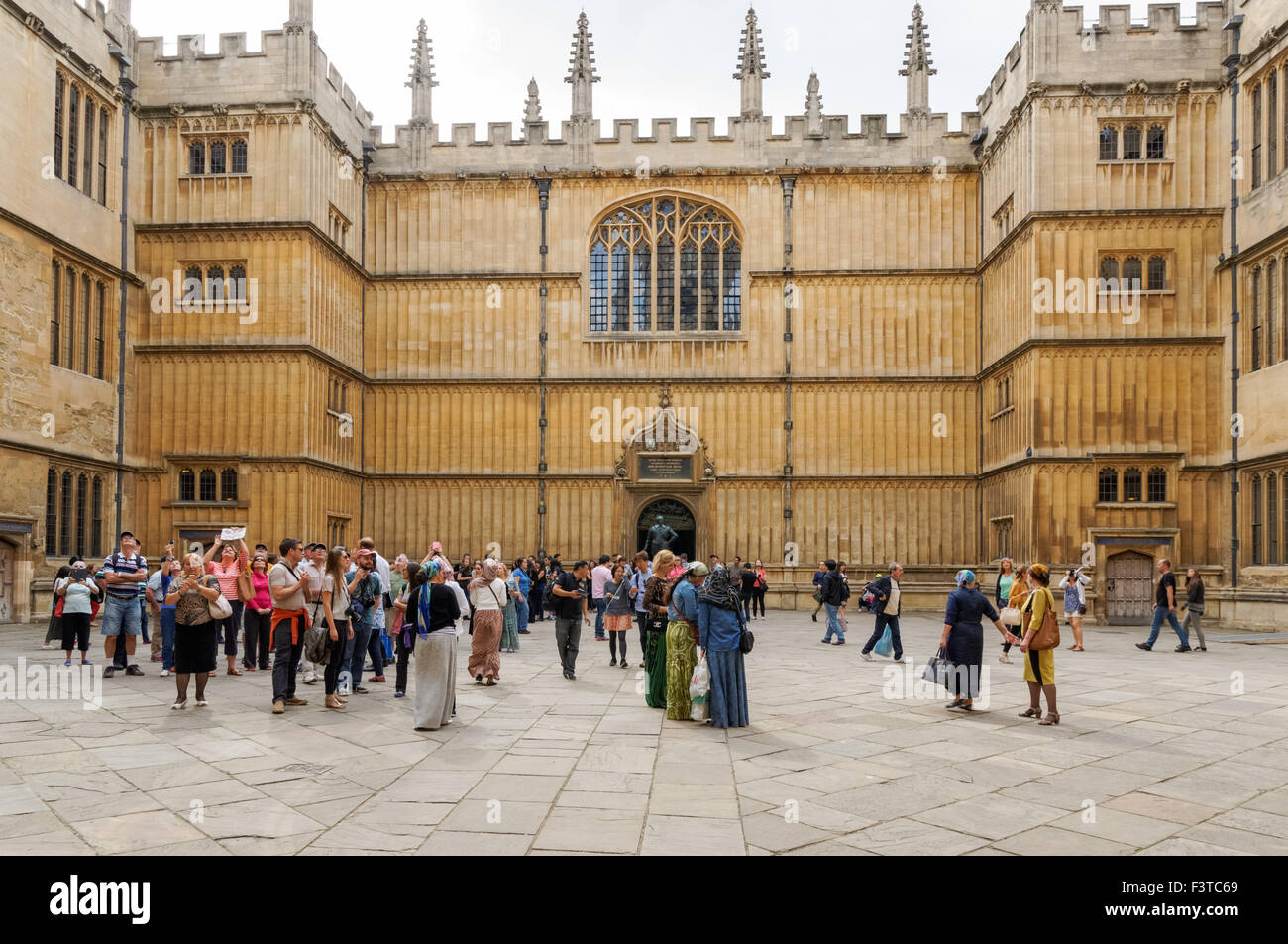 Courtyard of The Bodleian Library (Old Schools Quadrangle) in Oxford Oxfordshire England United Kingdom UK Stock Photo