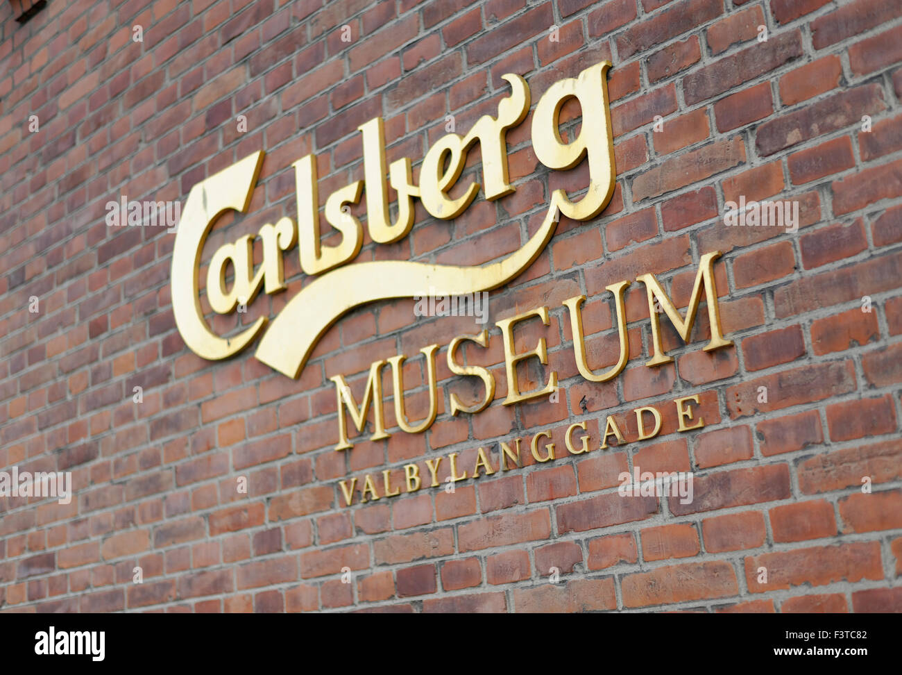 Sign for the Carlsberg Museum, Copenhagen Denmark Stock Photo