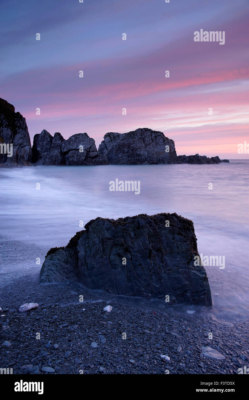 Lee Bay near North Devon, UK Stock Photo Alamy