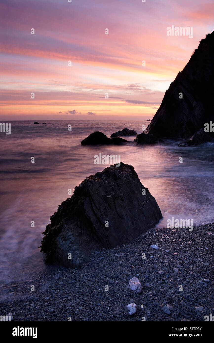 Lee Bay near North Devon, UK Stock Photo Alamy