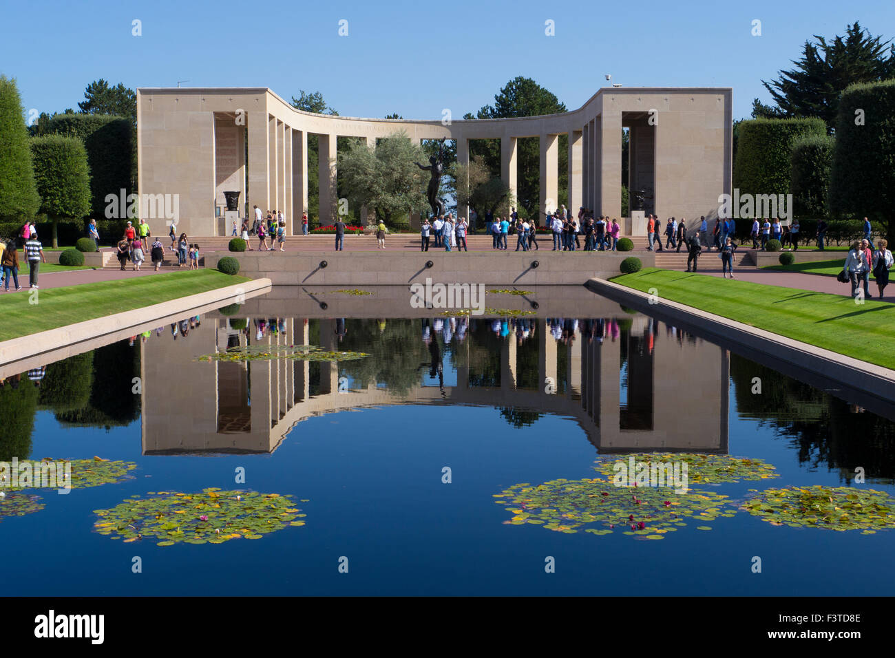 Normandy American Cemetery and Memorial, Omaha Beach. Stock Photo