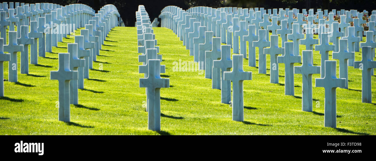 Normandy ,France ,American Cemetery and Memorial, Omaha Beach. Stock Photo