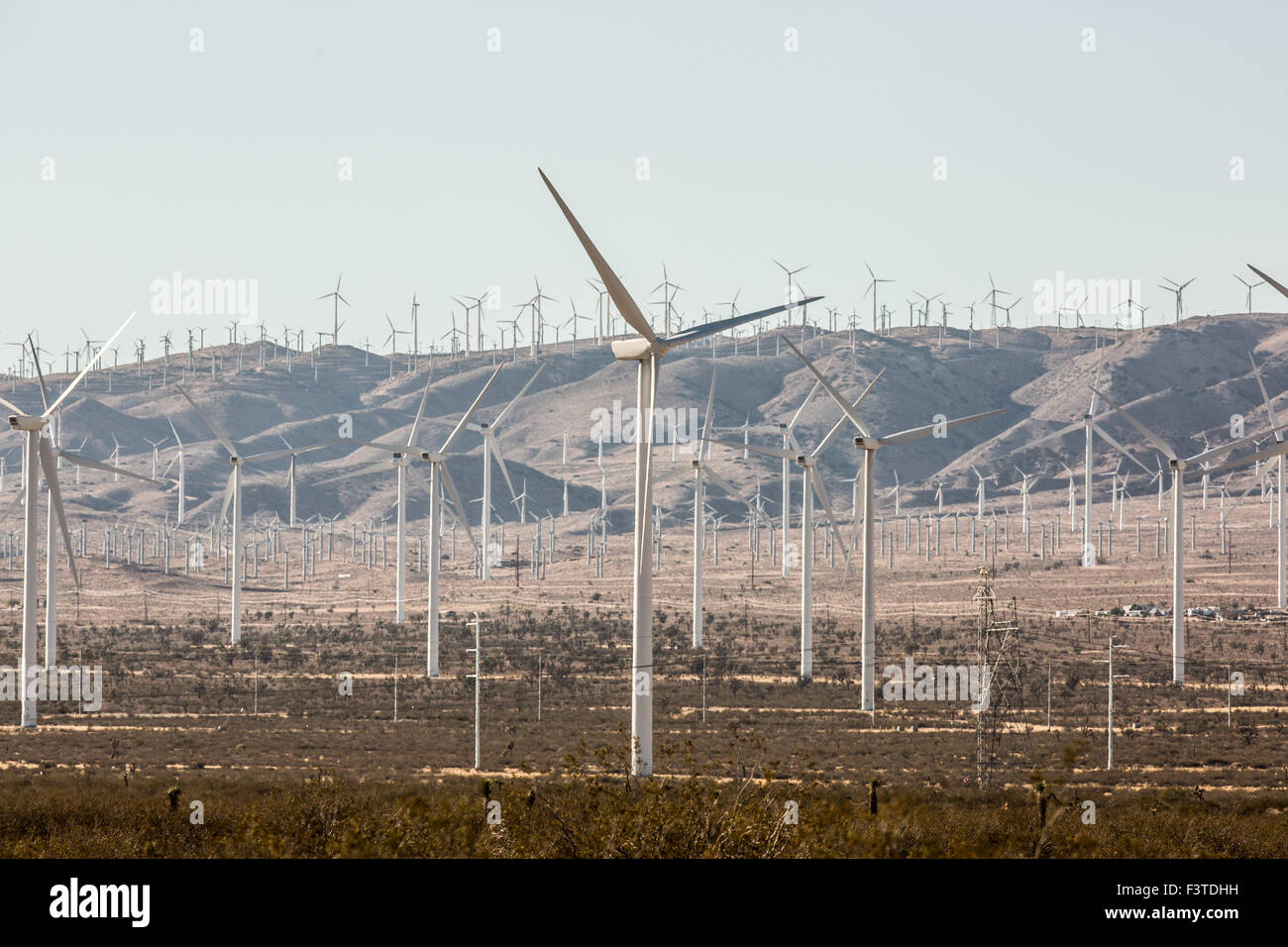 The Alta Wind Energy Center in Kern County, California. Stock Photo