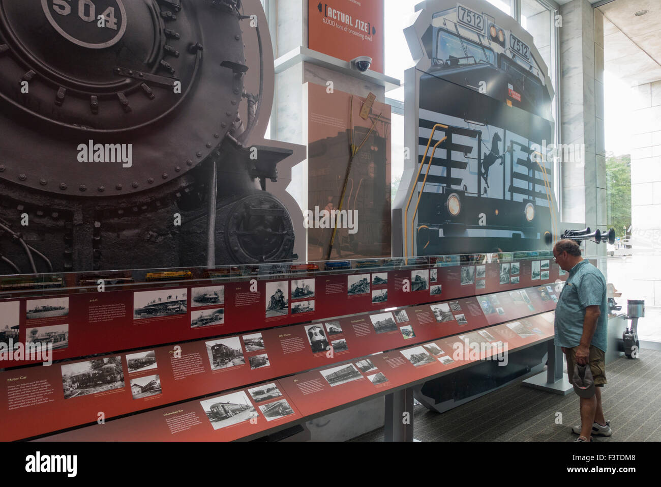 Norfolk Southern Railroad museum in Norfolk Virginia Stock Photo