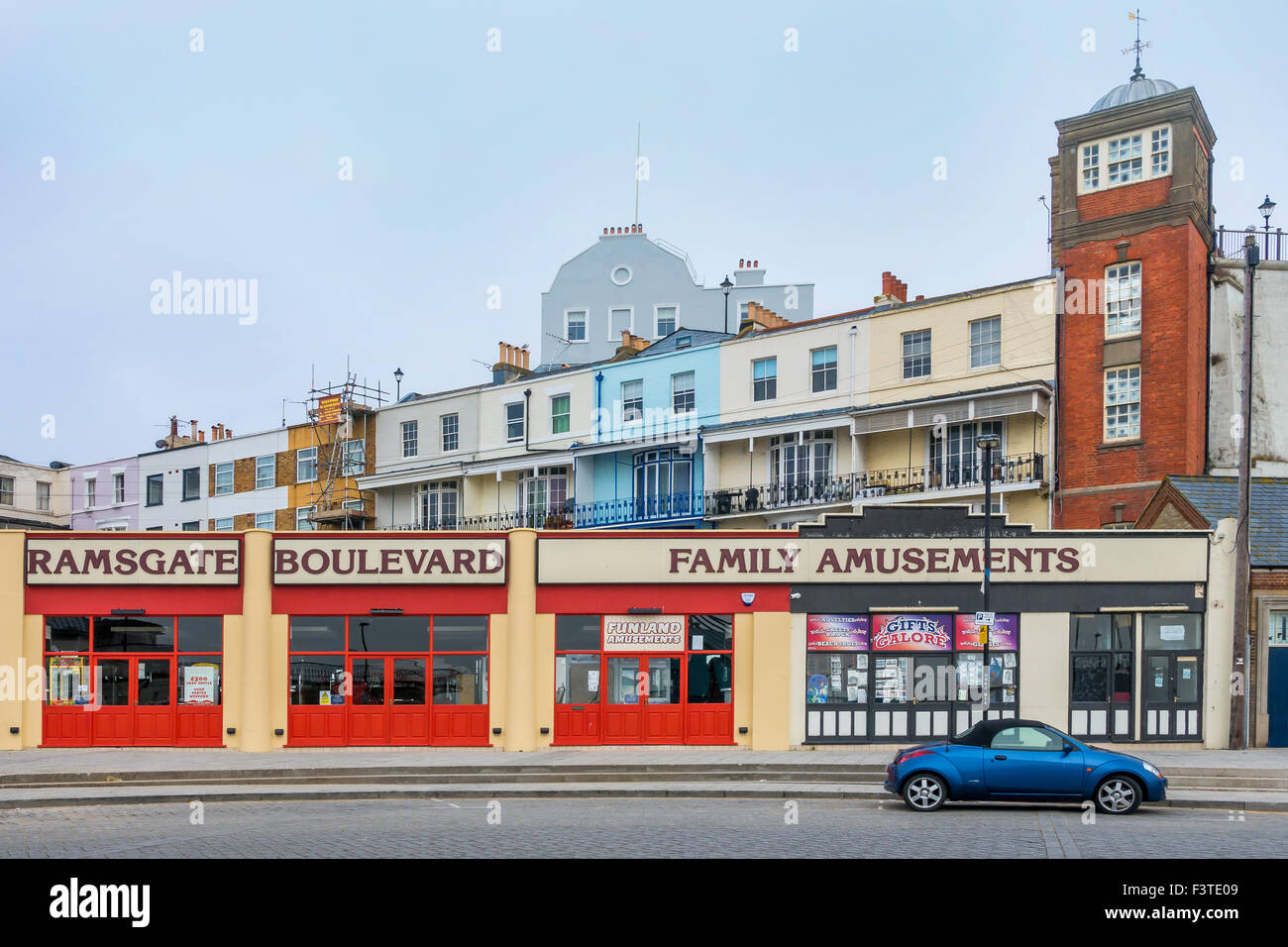 Empty Amusement Arcade Out of Season Ramsgate Seafront Kent Stock Photo ...