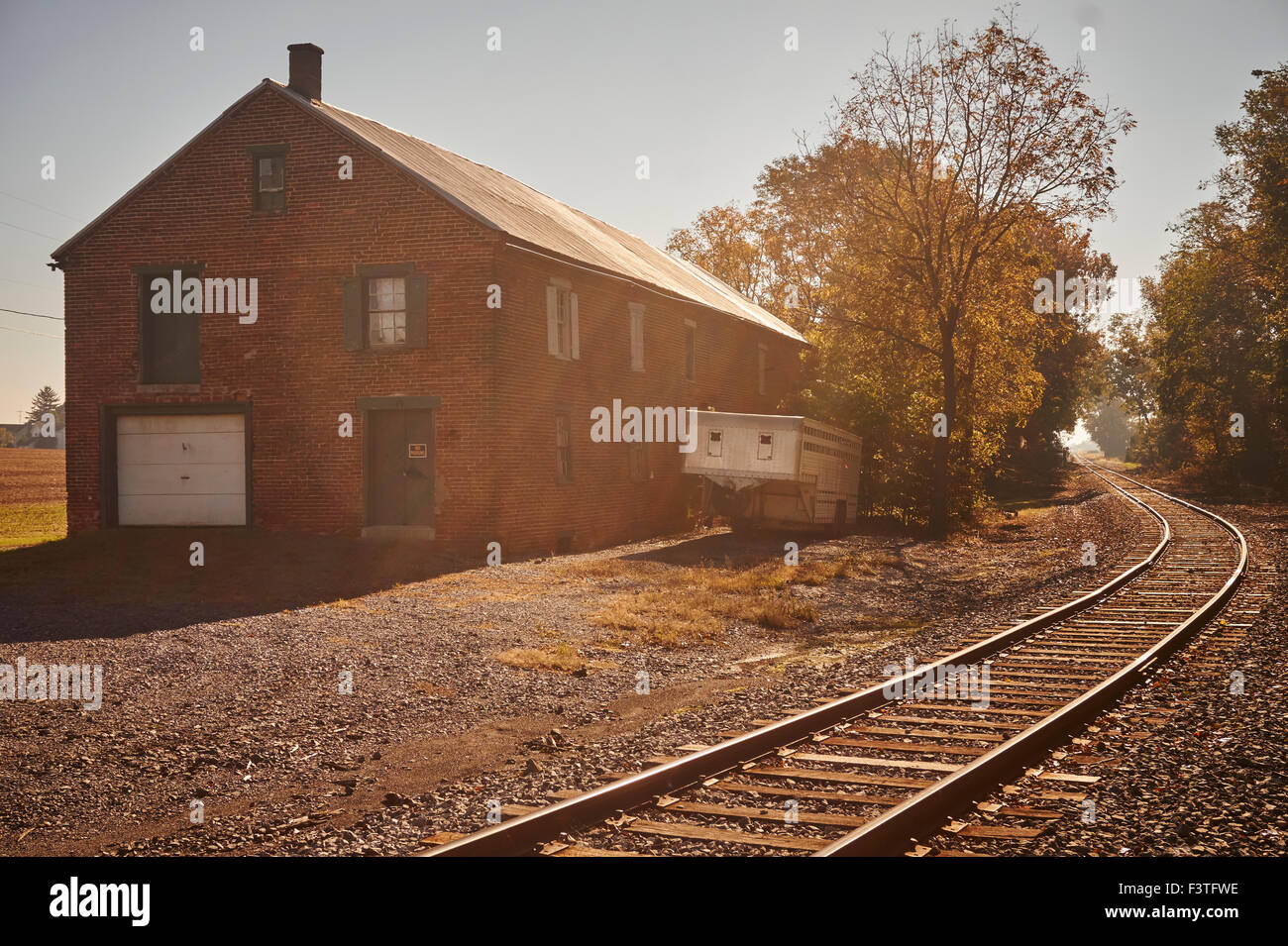 Rail line and structure, Landisville, Lancaster County, Pennsylvania