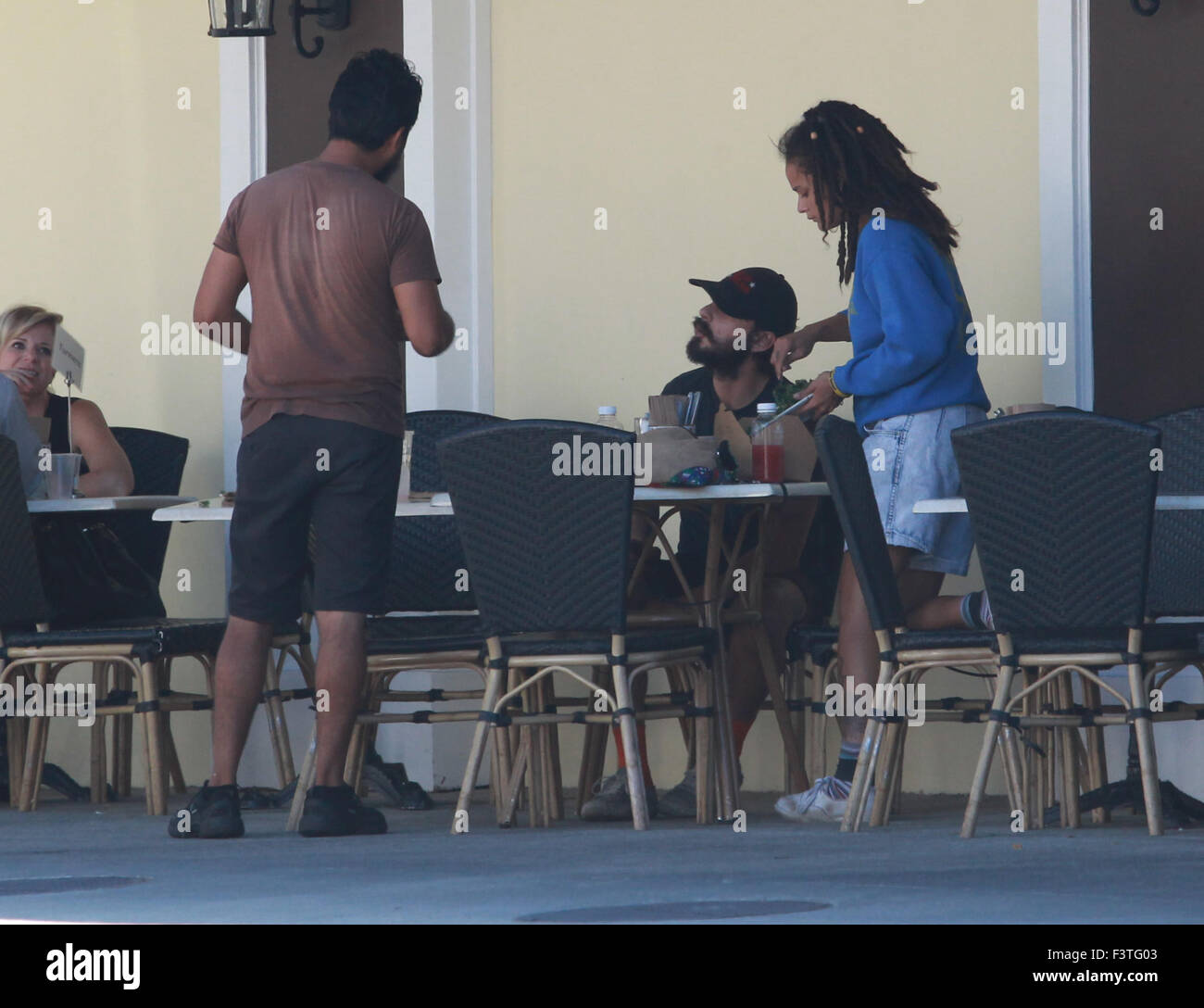 Shia LaBeouf with a female companion go out to have lunch at Sweet ...