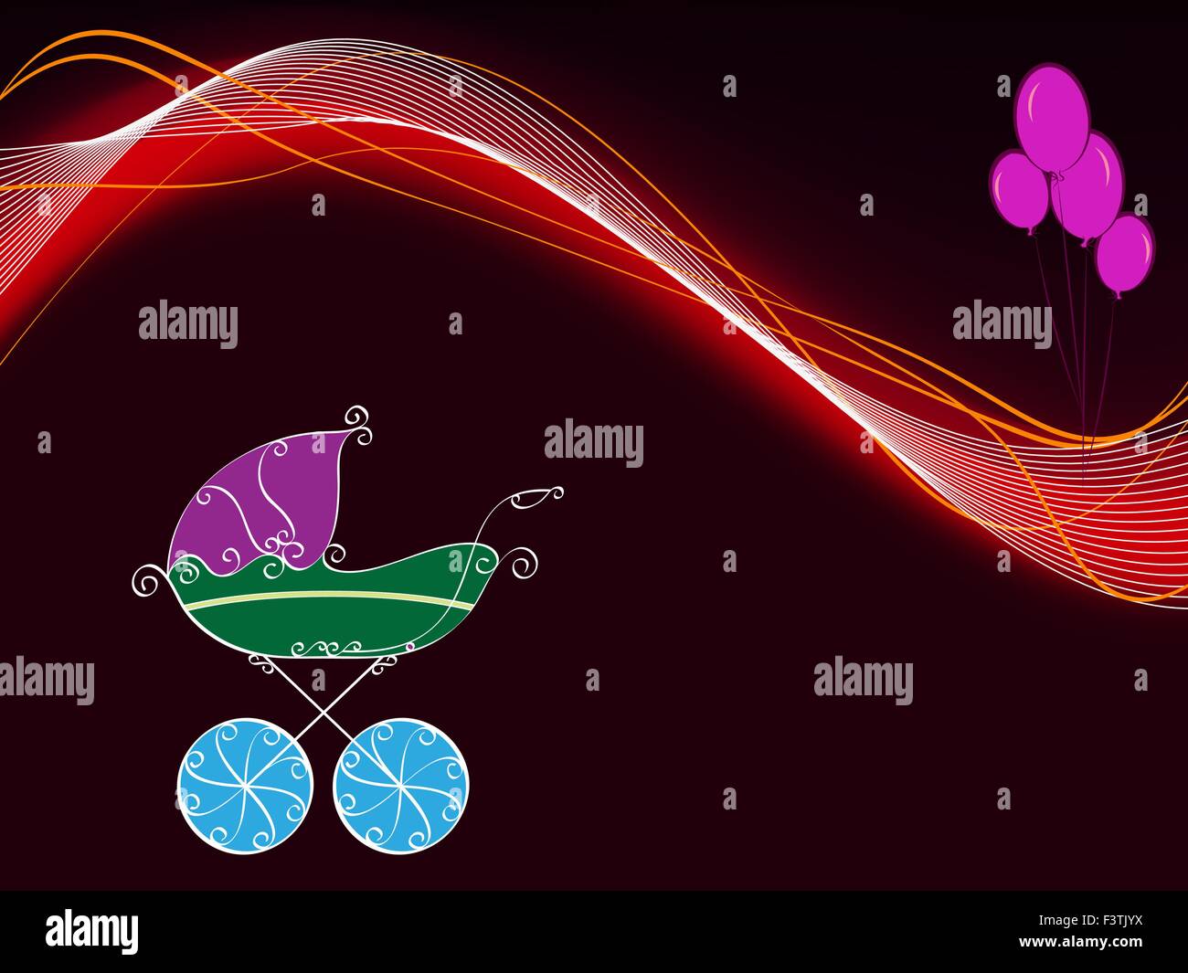 Baby Shower Card Design Vector Art Stock Vector Image & Art - Alamy