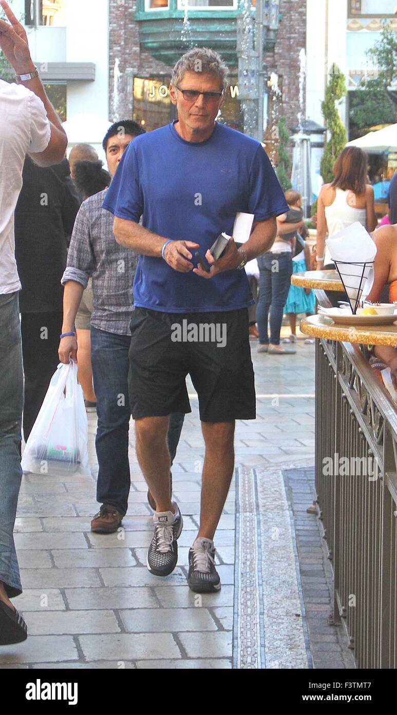 Actor, Nick Chinlund goes shopping at The Grove in Hollywood Featuring: Nick  Chinlund Where: Los Angeles, California, United States When: 11 Aug 2015  Stock Photo - Alamy