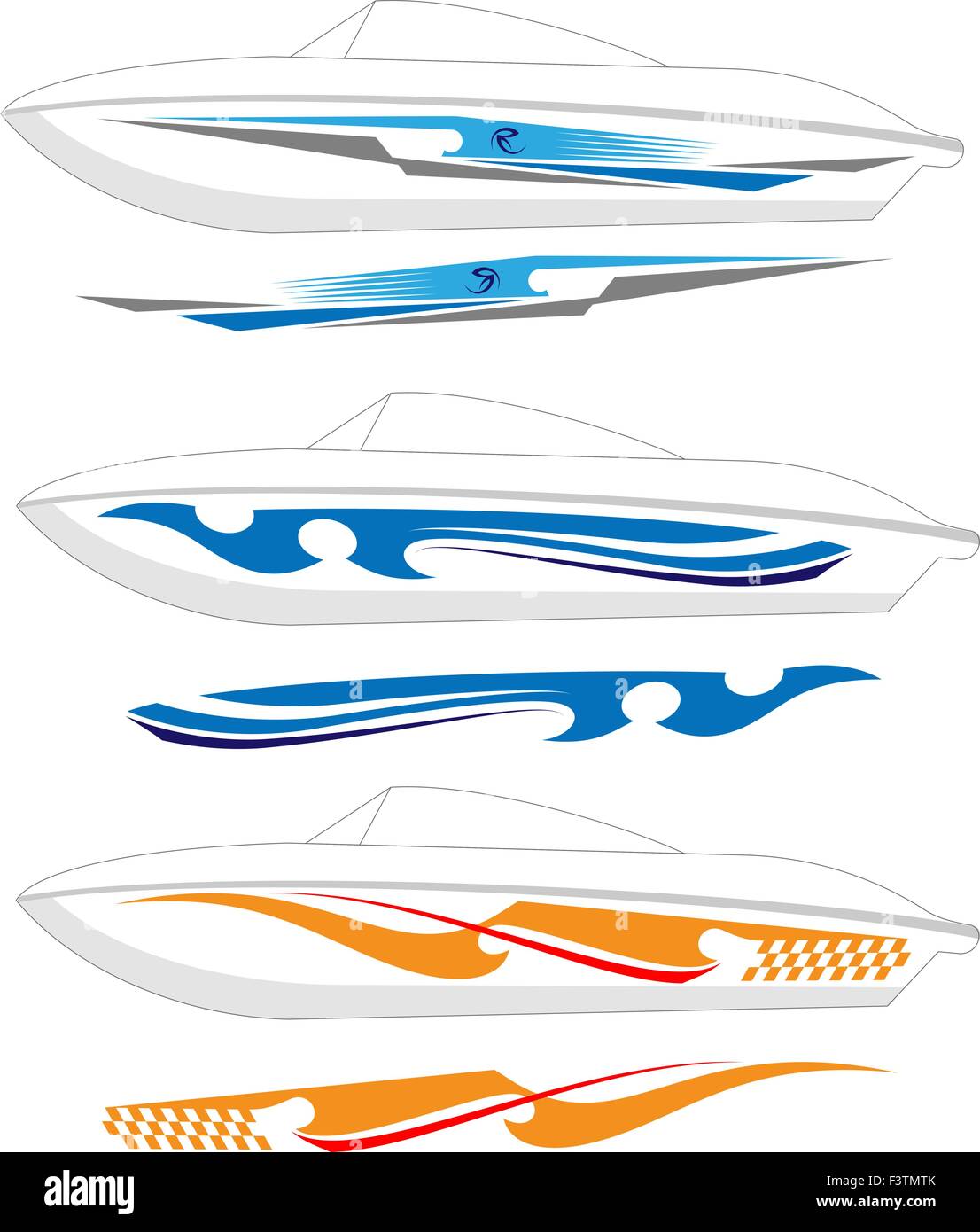 Boat Graphics, Stripe Vinyl Ready Vector Art Stock Vector Image & Art