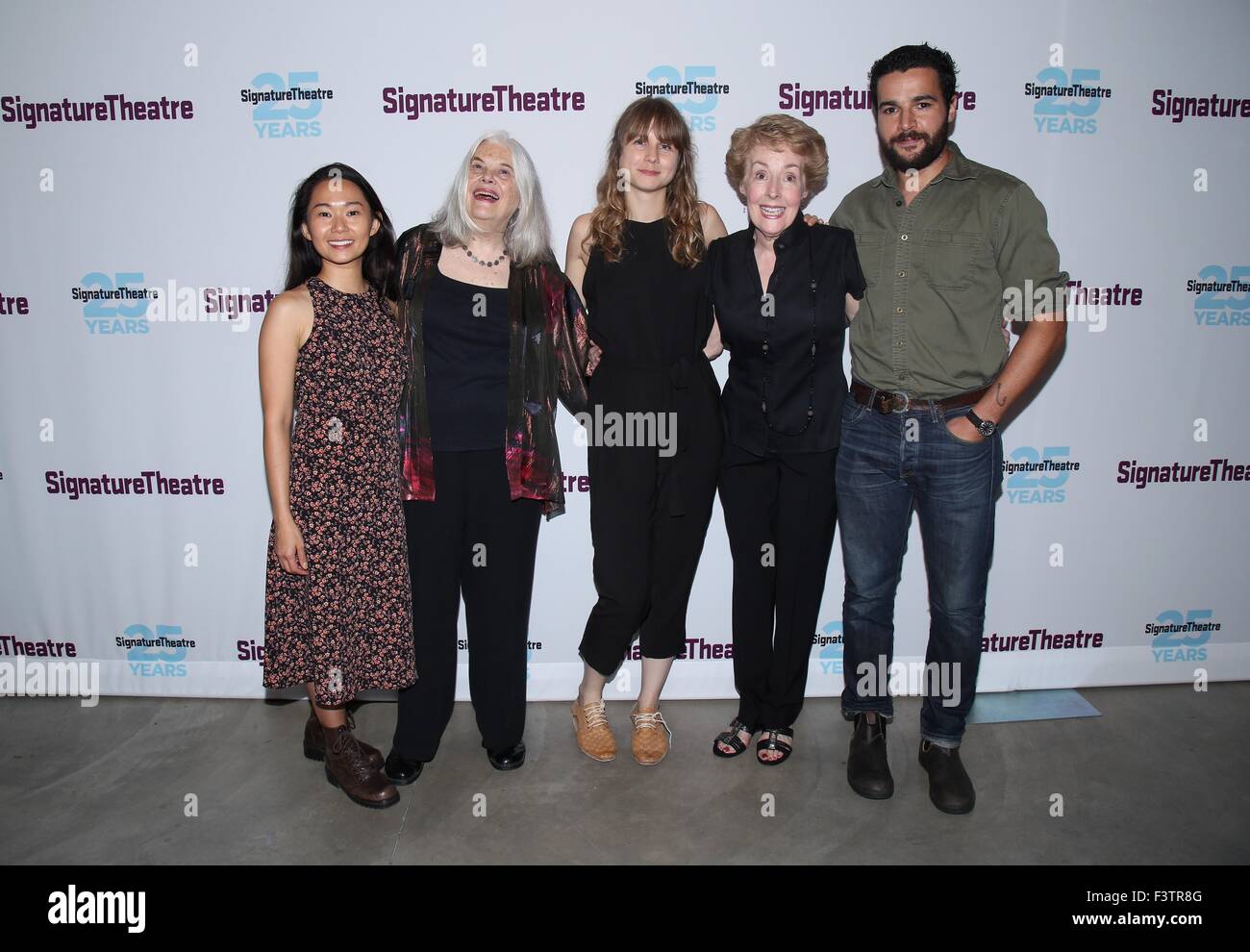 Opening night party for the play John at the Signature Theatre - Arrivals.  Featuring: Hong Chau, Lois Smith, Annie Baker, Georgia Engel, Christopher Abbott Where: New York City, New York, United States When: 11 Aug 2015 Stock Photo
