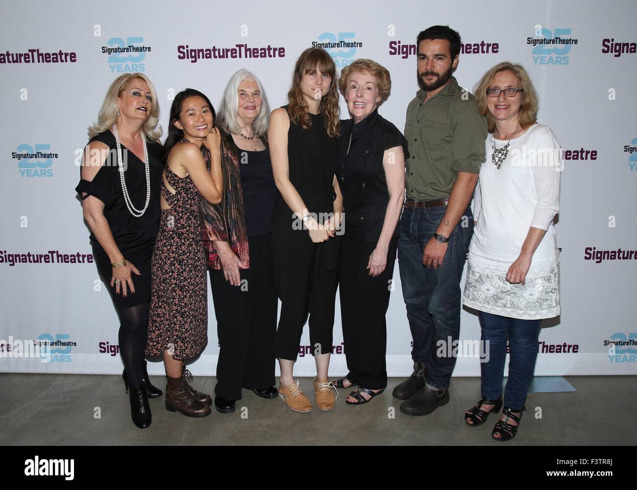 Opening night party for the play John at the Signature Theatre - Arrivals.  Featuring: Hong Chau, Lois Smith, Annie Baker, Georgia Engel, Christopher Abbott, Signature staff Where: New York City, New York, United States When: 11 Aug 2015 Stock Photo