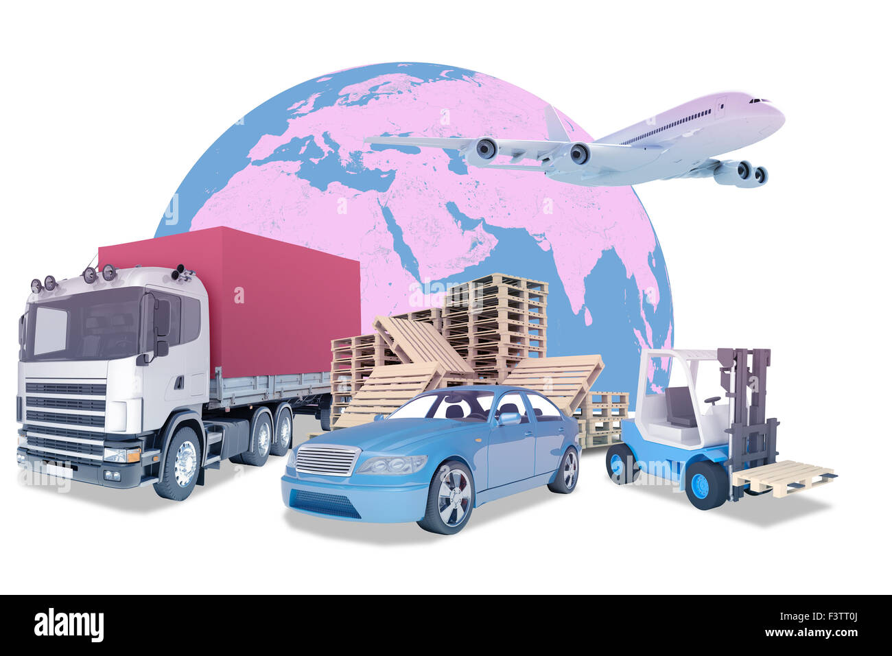 Truck with autoloader Stock Photo Alamy