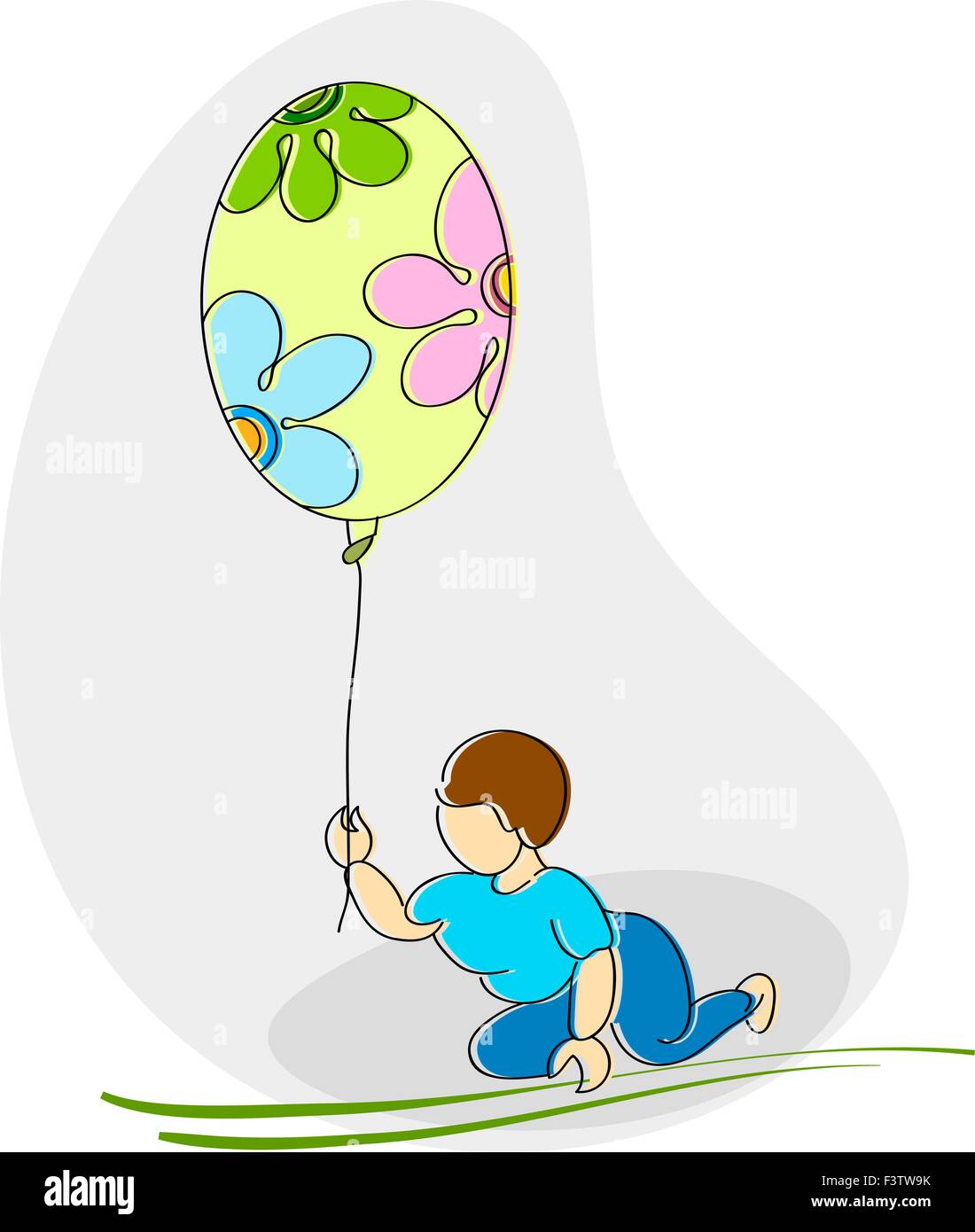 Calligraphic Kids Playing Vector Art Stock Vector Image & Art - Alamy