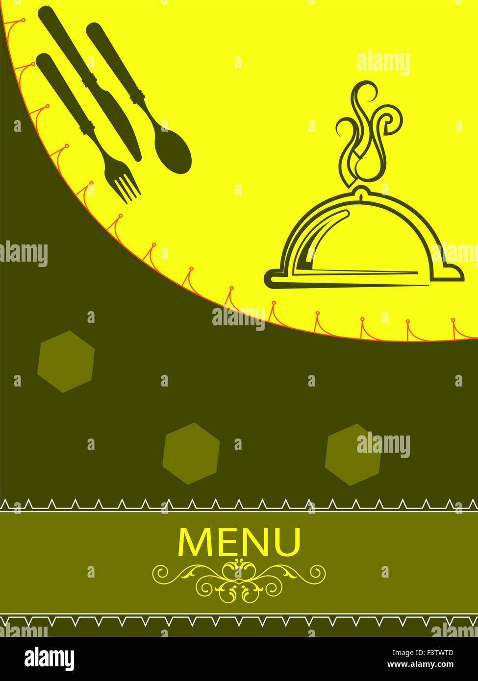 Menu Card Design Template Vector Art Stock Vector Image & Art - Alamy