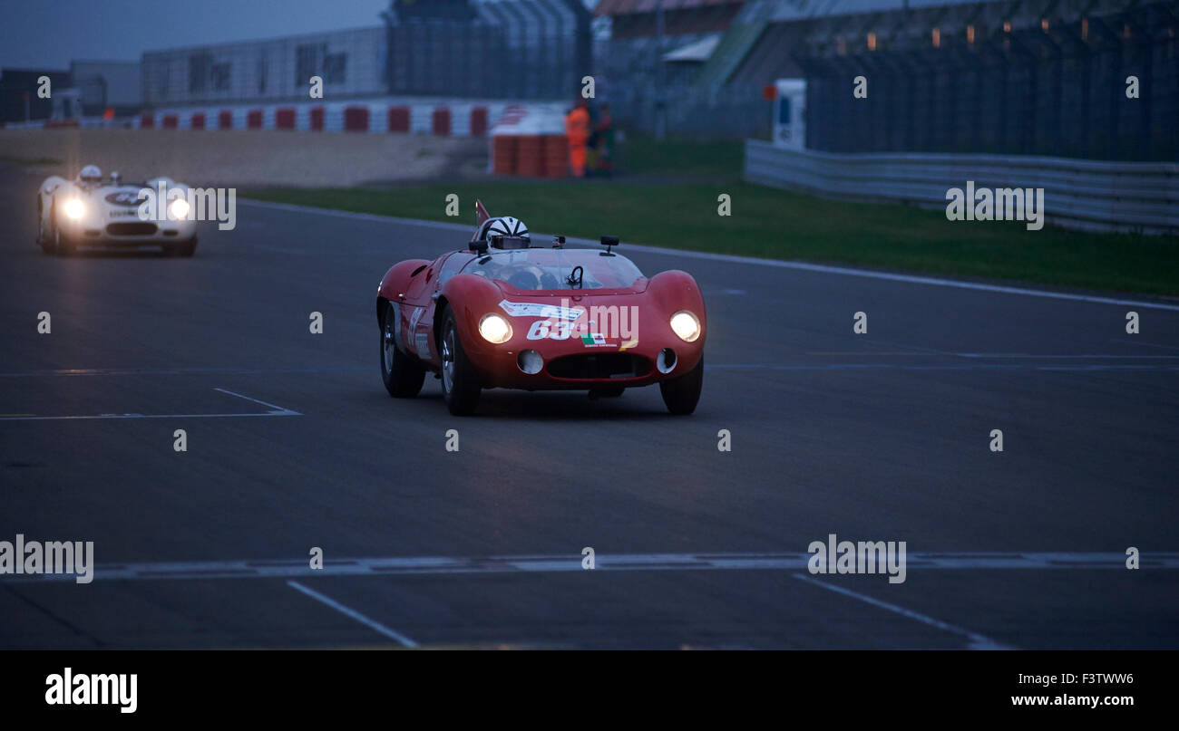 night racing, 43.AvD Oldtimer-Grand-Prix 2015, two-seater up to 1961,Nürburgring Stock Photo