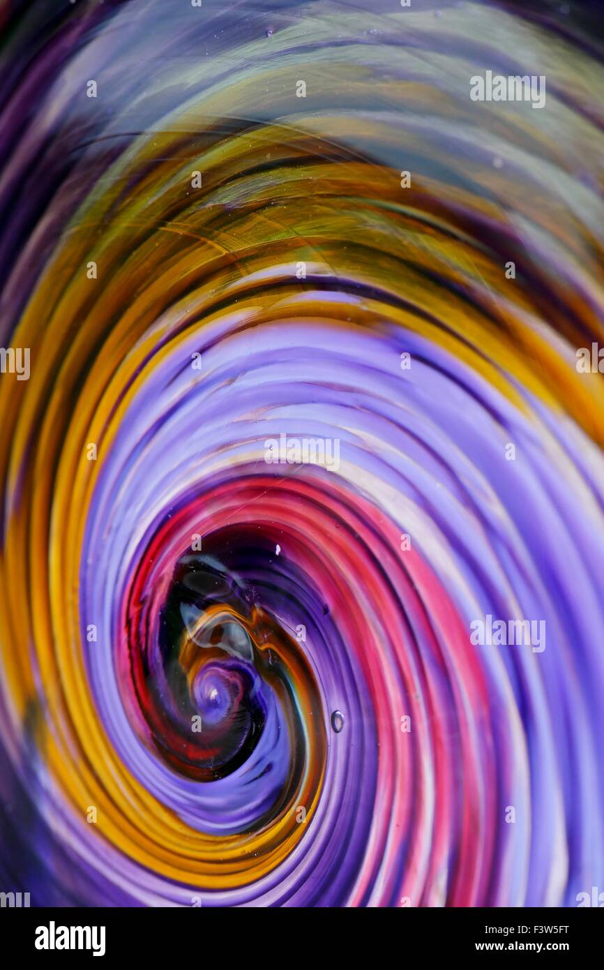 Colorful glass spiral background Stock Photo - Alamy