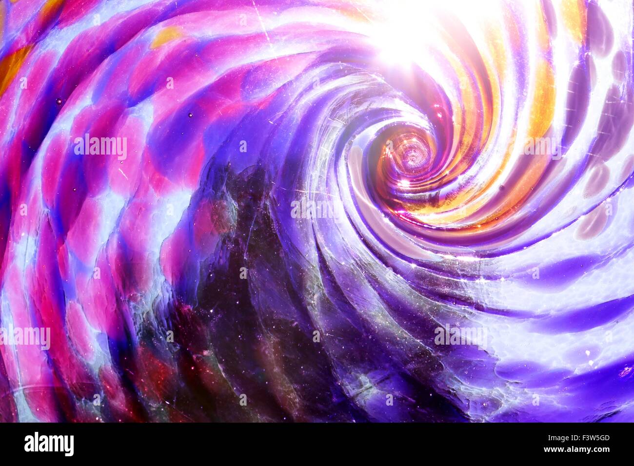 Colorful glass spiral background Stock Photo - Alamy