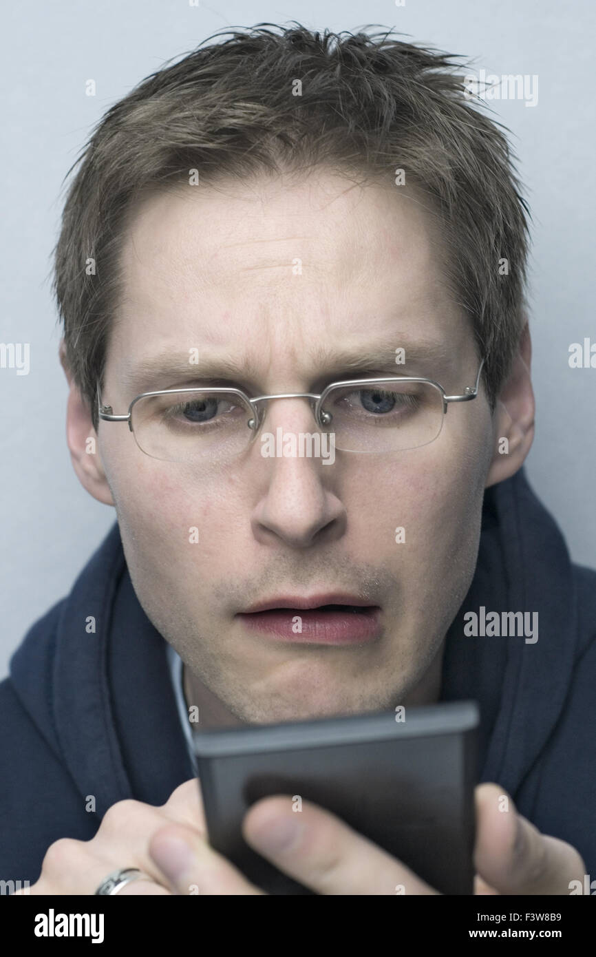 A man at the expected Stock Photo