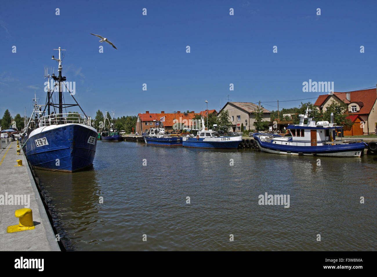 Fishing port of Leba, Poland, Europe Stock Photo