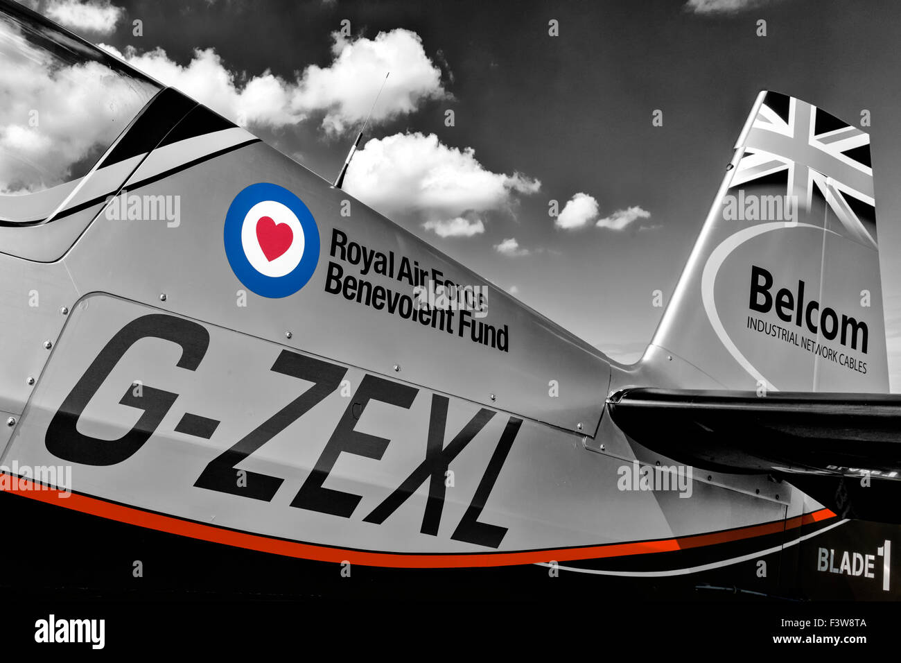 The Blades aerobatic team - Blade One - Extra Flugzeugbau E300 Stock Photo