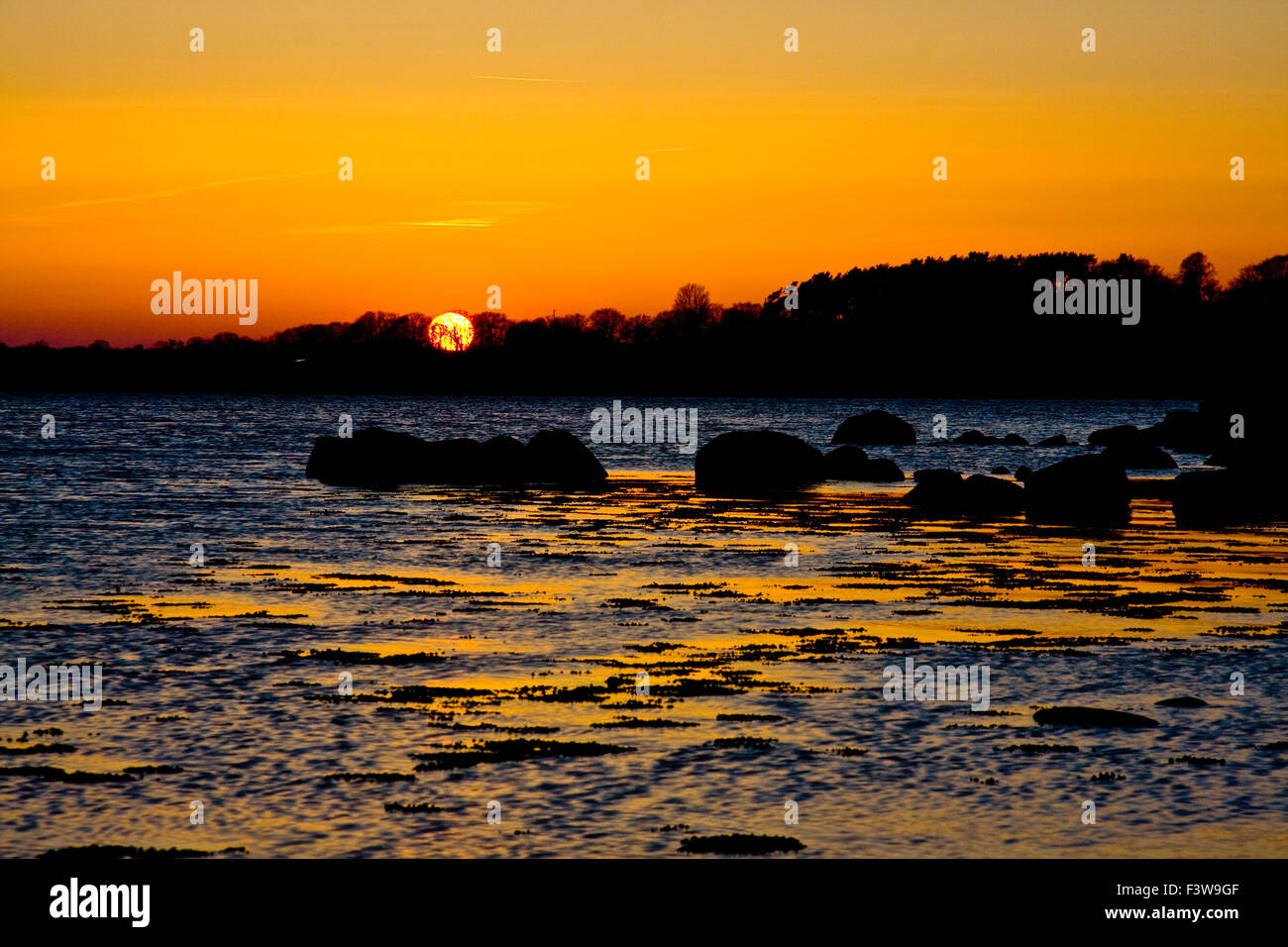 meer, sonnenuntergang Stock Photo
