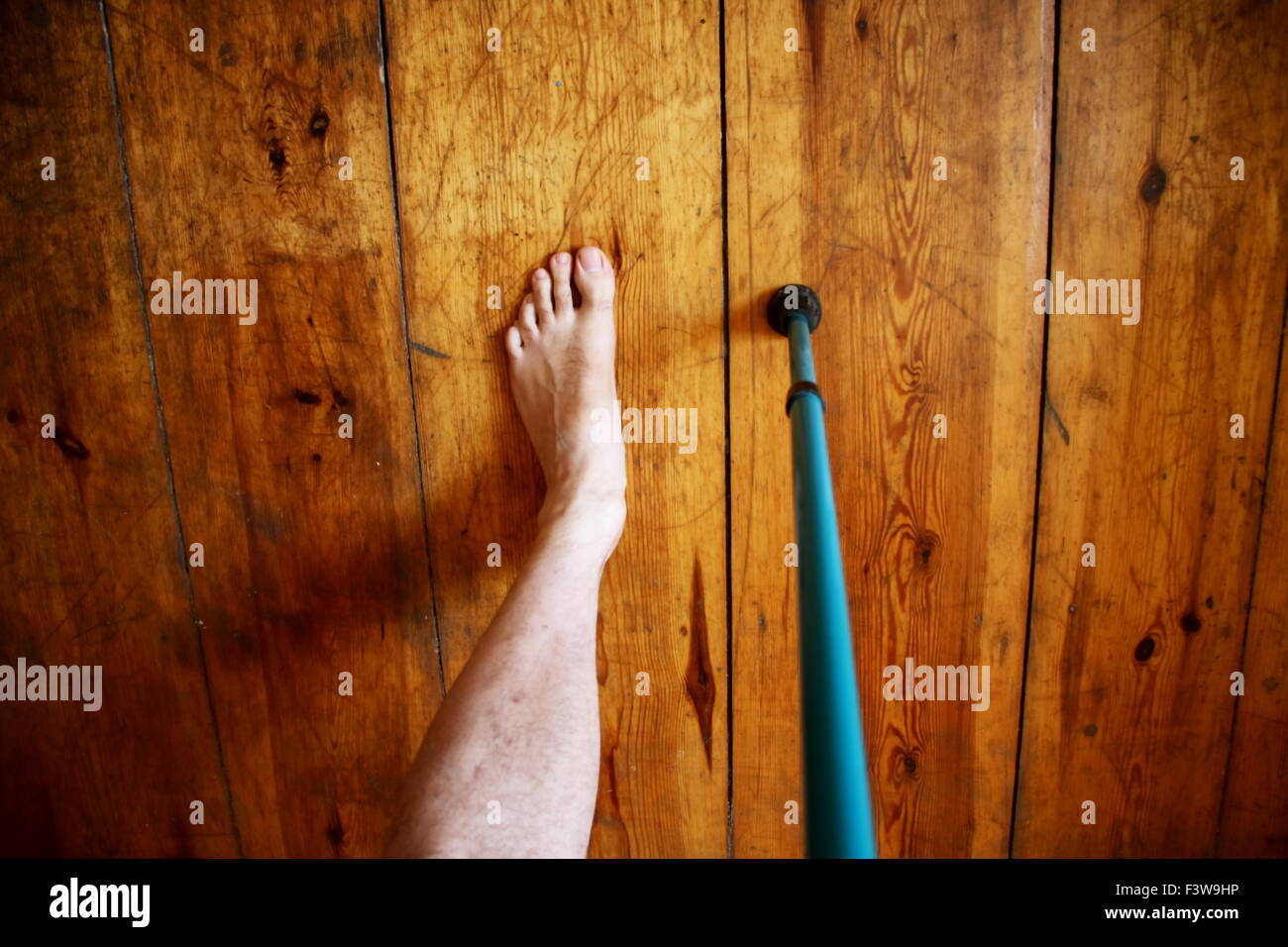 Leg, crutch Stock Photo