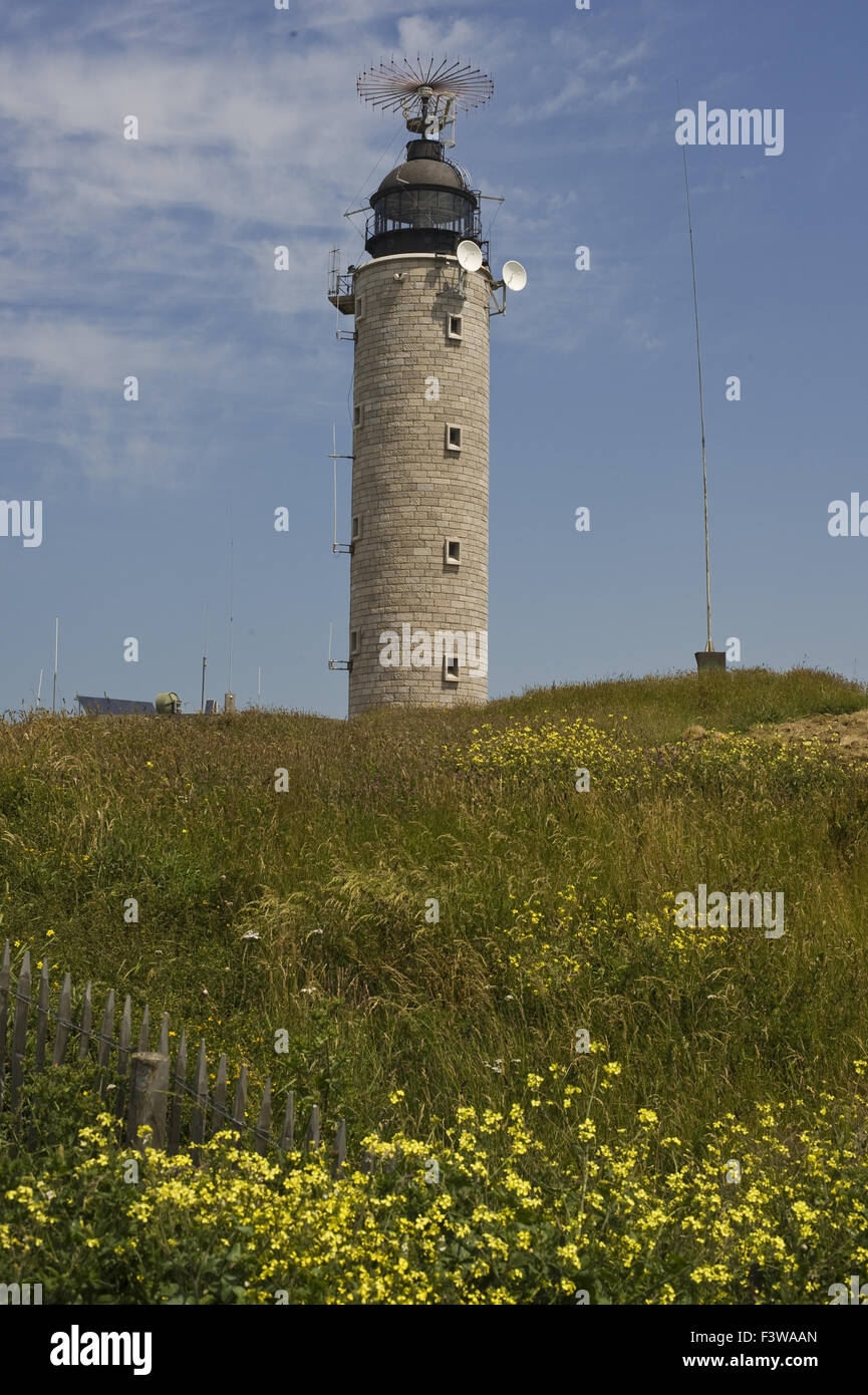 Lighthouse, Cap Gris Nez Stock Photo