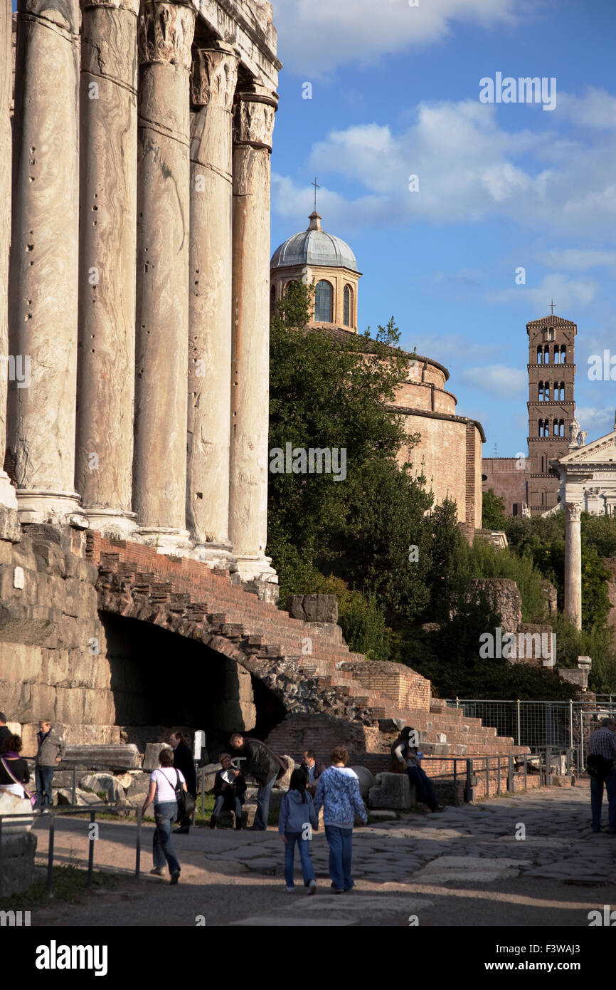 Forum Romanum in Rome Stock Photo