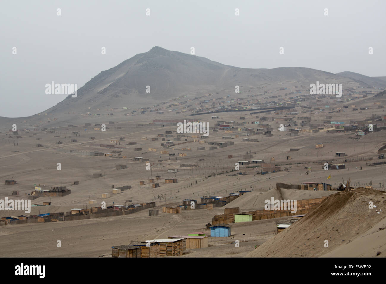 Shanty Town, Lima, Peru Stock Photo