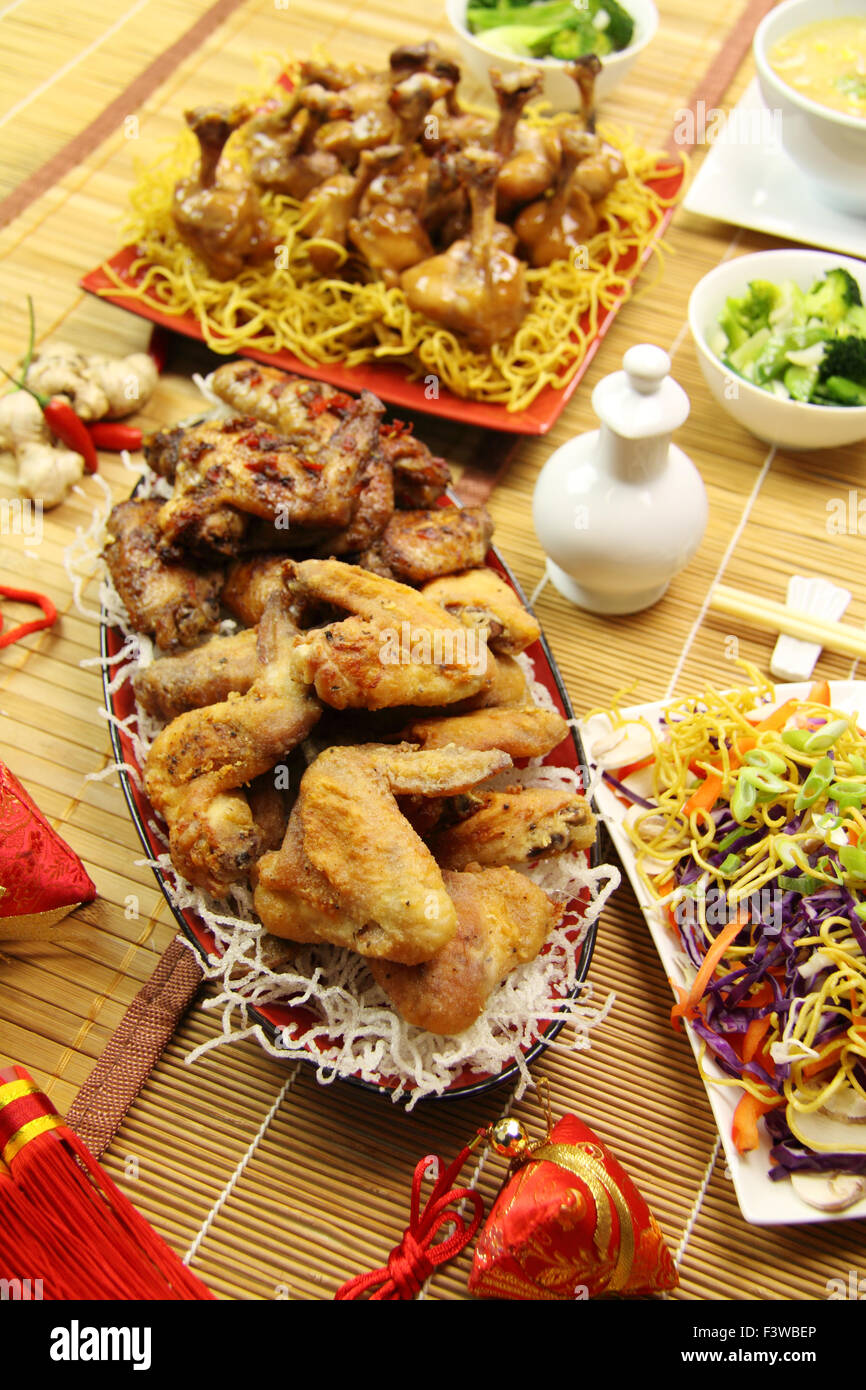 Chinese Chicken Wings Stock Photo - Alamy