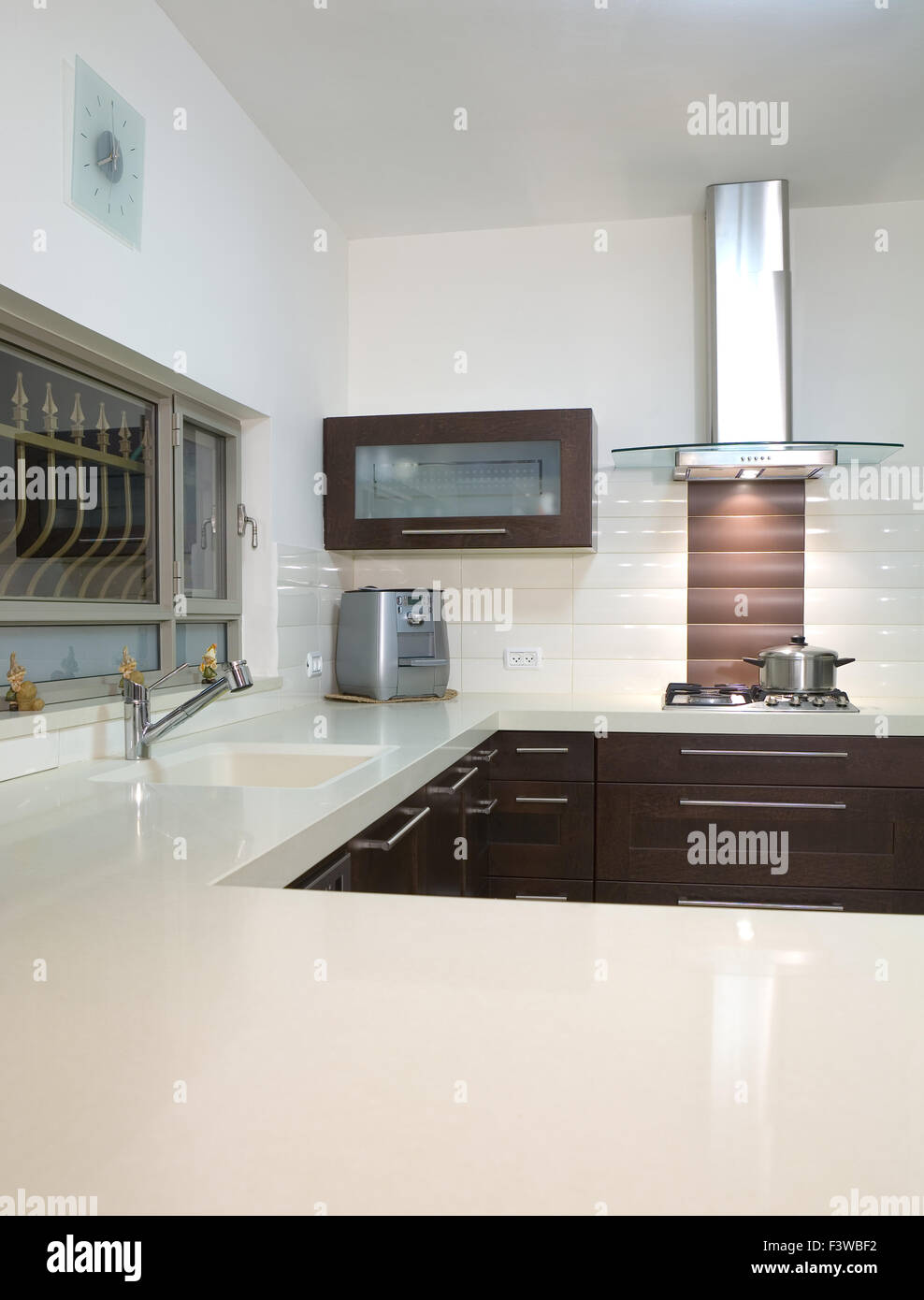 Kitchen luxury design Stock Photo