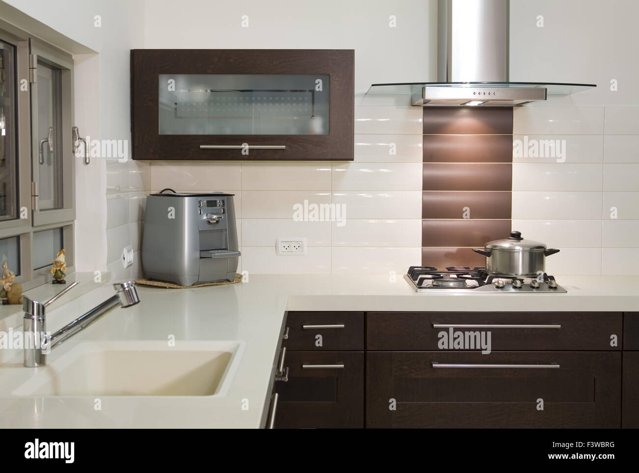 Kitchen luxury design Stock Photo